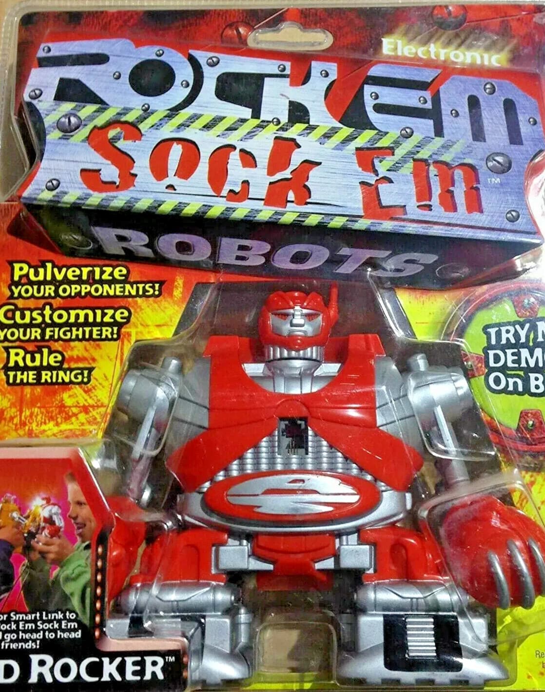 🎀*RARE* Rock Em Sock Em Robots RED ROCKER Robot Handheld Game *NEW & SEALED*🎀