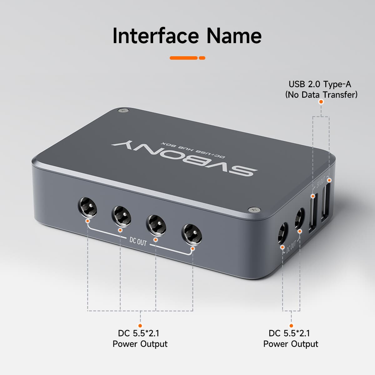SVBONY SV241 Astronomy Telescope Power Adapter Micro DC+USB HUB Box Type-C 4