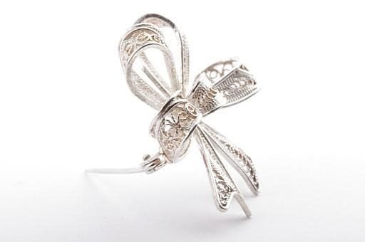 Silver Brooch Pin 800er 5