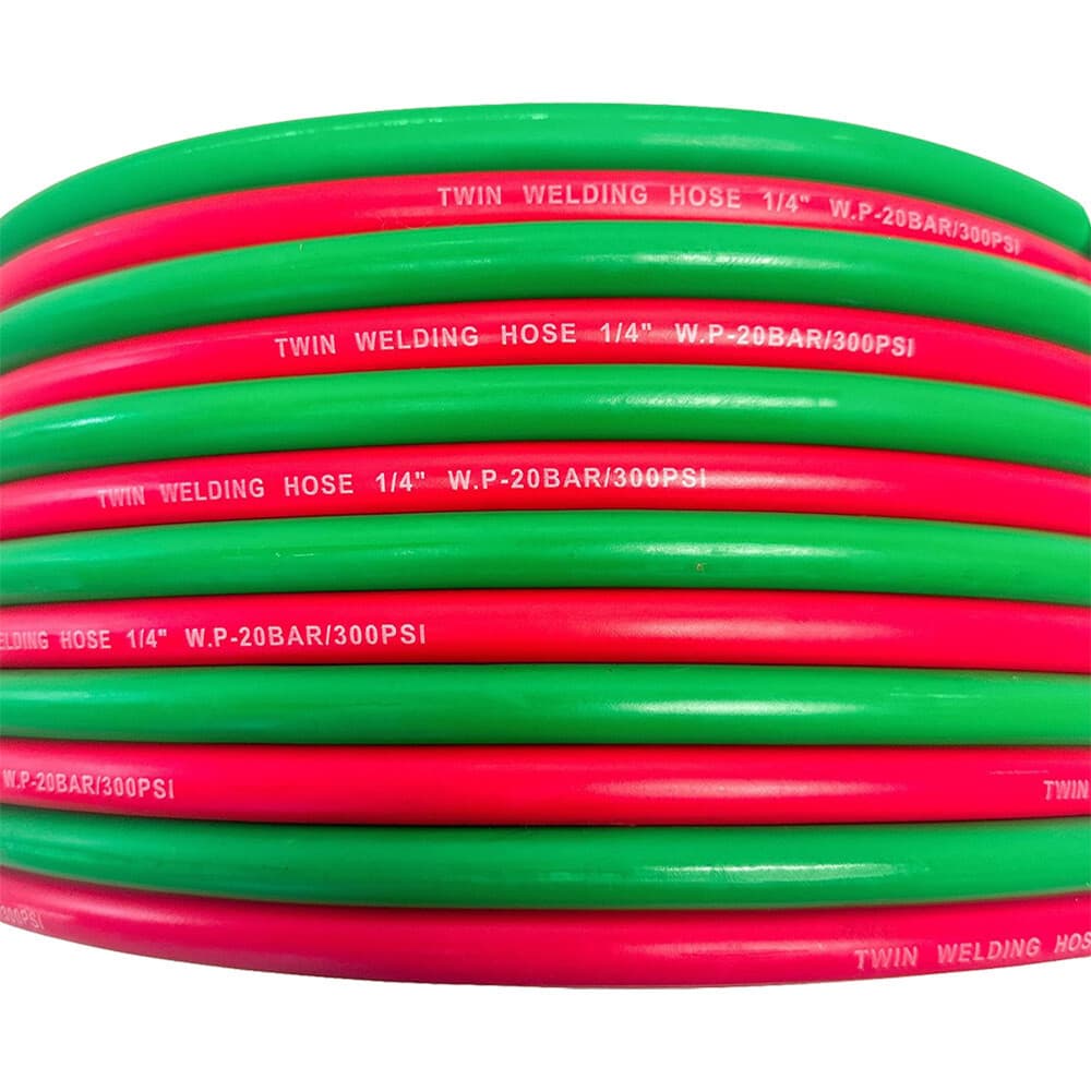 50ft Twin Welding Torch Hose Oxy Acetylene Oxygen Cutting 1/4 Inch 300 psi 2