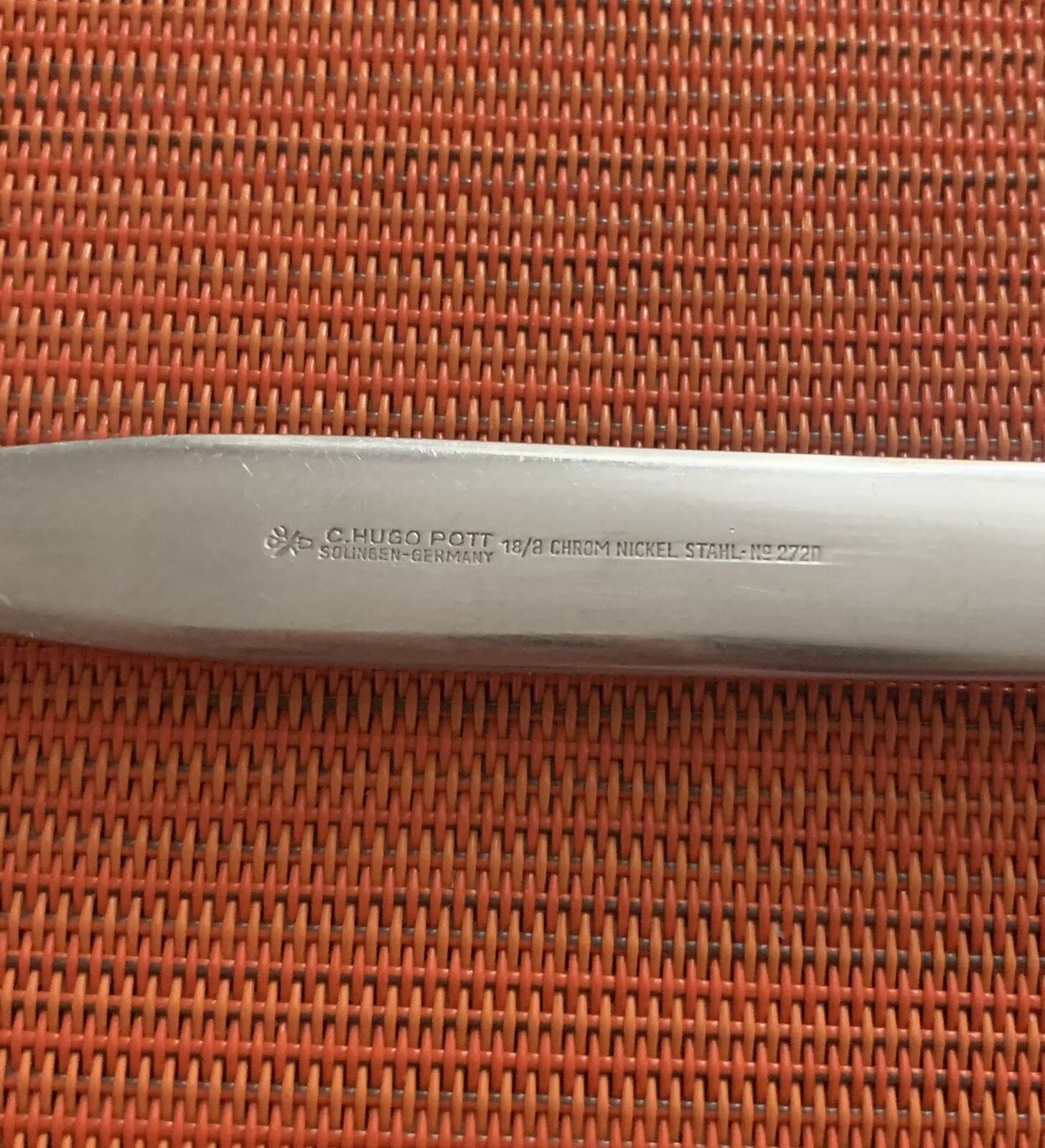 Vintage C Hugo Pott LINDEN Satin 2720 Germany Stainless 18/8 DINNER FORK 7-1/2” 4