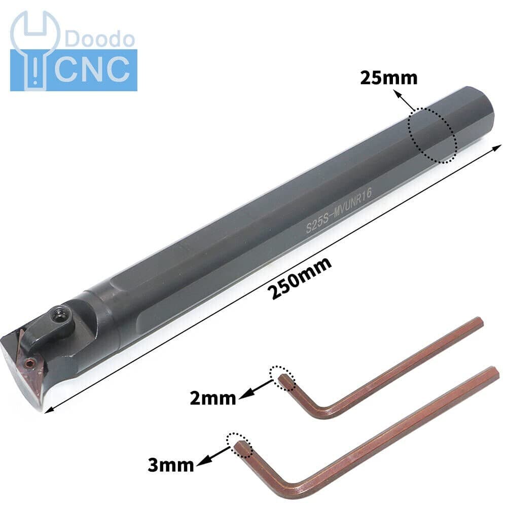 S25S-MVXNR16 CNC Lathe Internal Turning Tool Holder Boring Bar For VNMG16 Insert 4