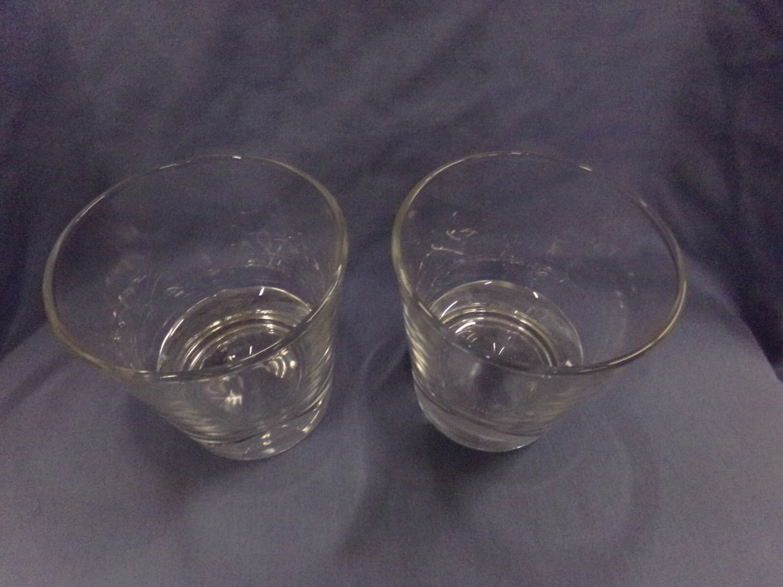 Johnny Walker Whiskey Diamond Base Prism Rock Drinking Glasses Set Of 2 3