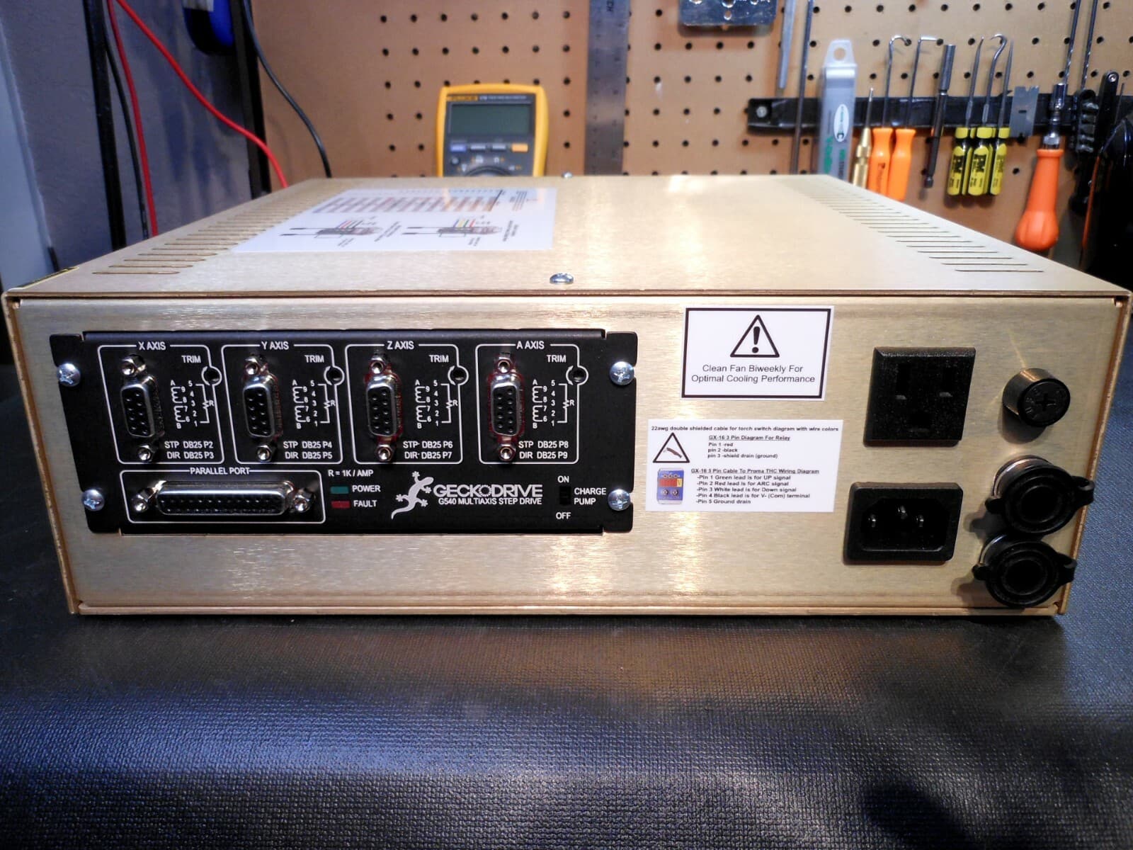 Gecko G540 REV2  Plasma System 48v 12.5a 4 300oz 3.5A Steppers & Proma THC 150   2