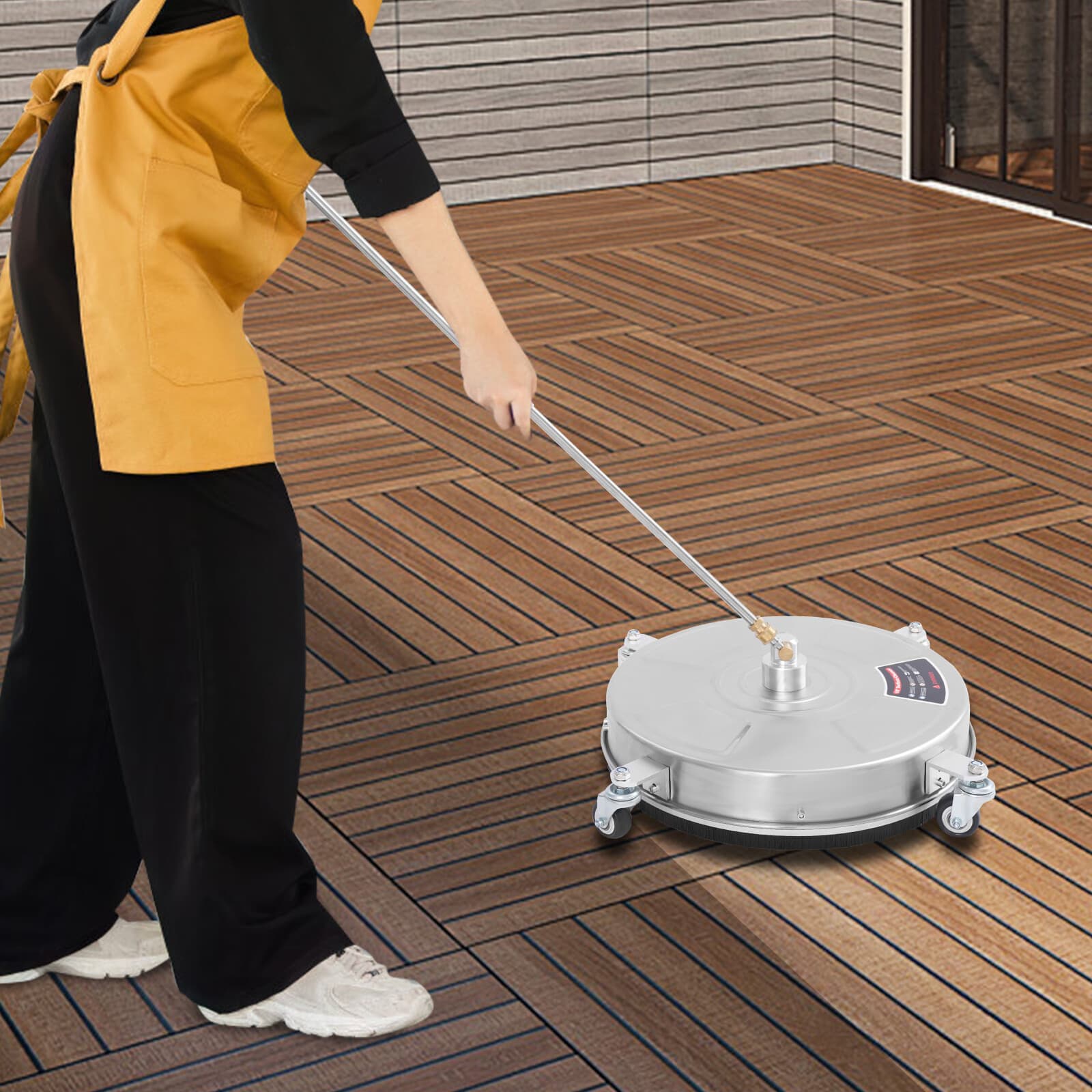 2-Nozzles Surface Cleaner Round Stainless Steel Surface Cleaning Machine 5000PSI 2