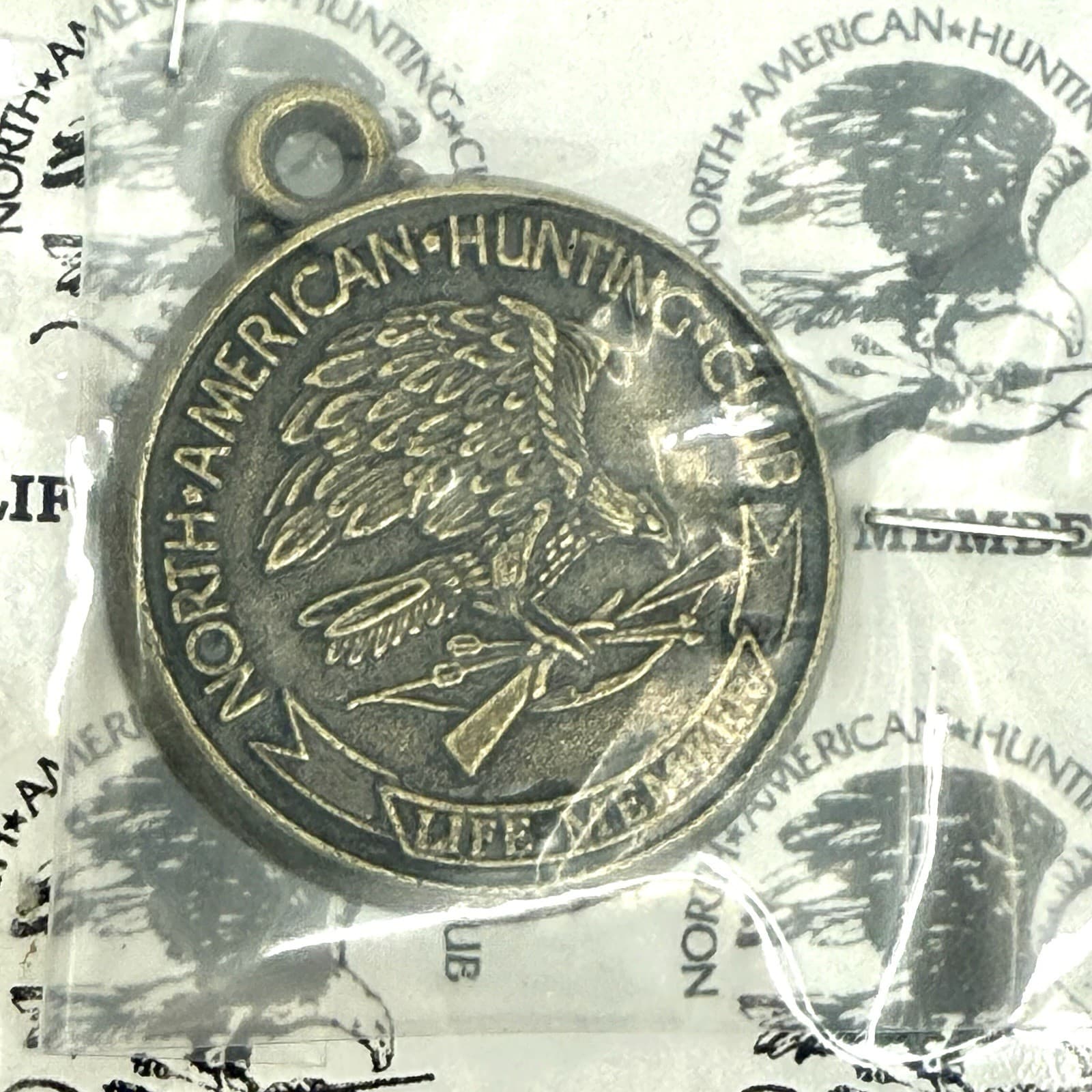 North American Hunting Club Life Member Brass Pendant Fob Key Tag 3