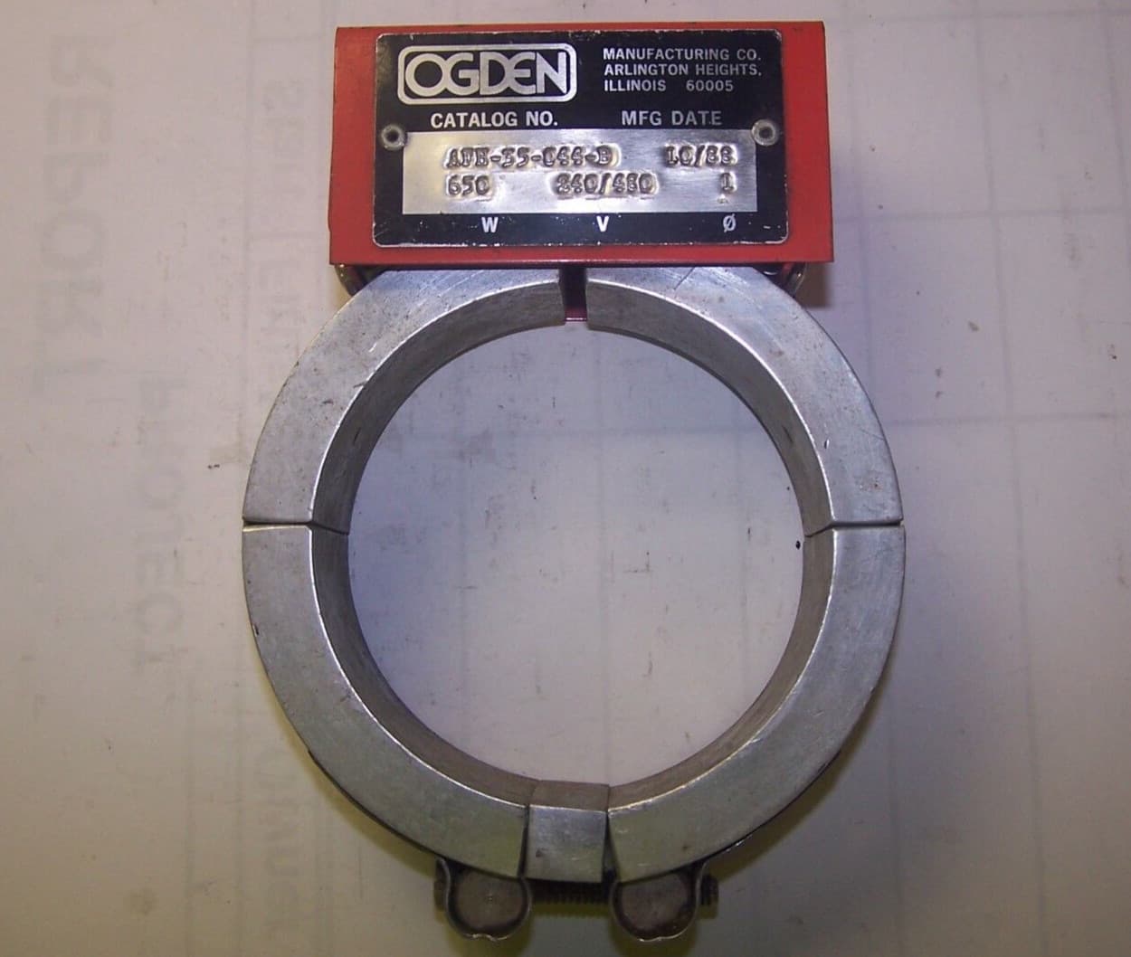 NEW OGDEN 650 WATT HEATER ELEMENT 480 VAC  AFH-35-C44-B