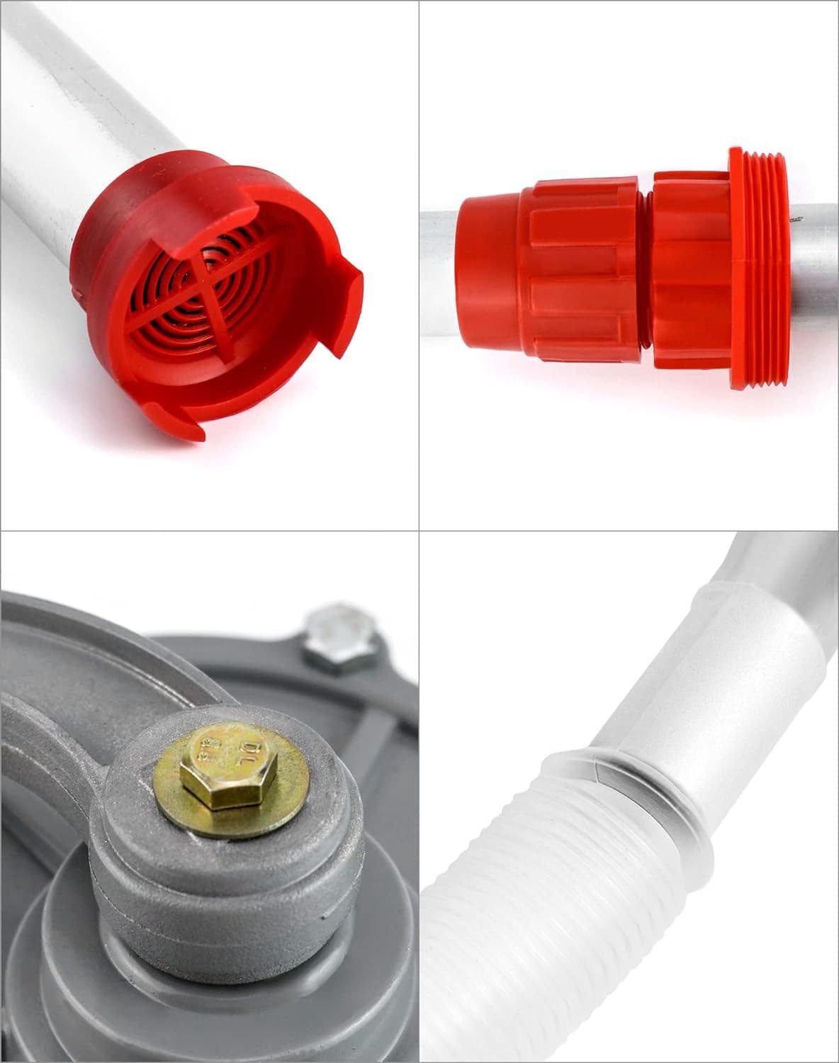 Aluminum Drum Rotary Hand Pump, Barrel Pump Hand Crank Oil Gas Barrel Drum Pump 5