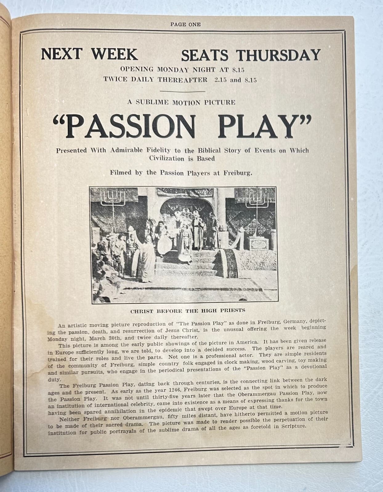 1924-25 Season Program Ford's Theater Program John T Ford Founder BALTIMORE MD 3
