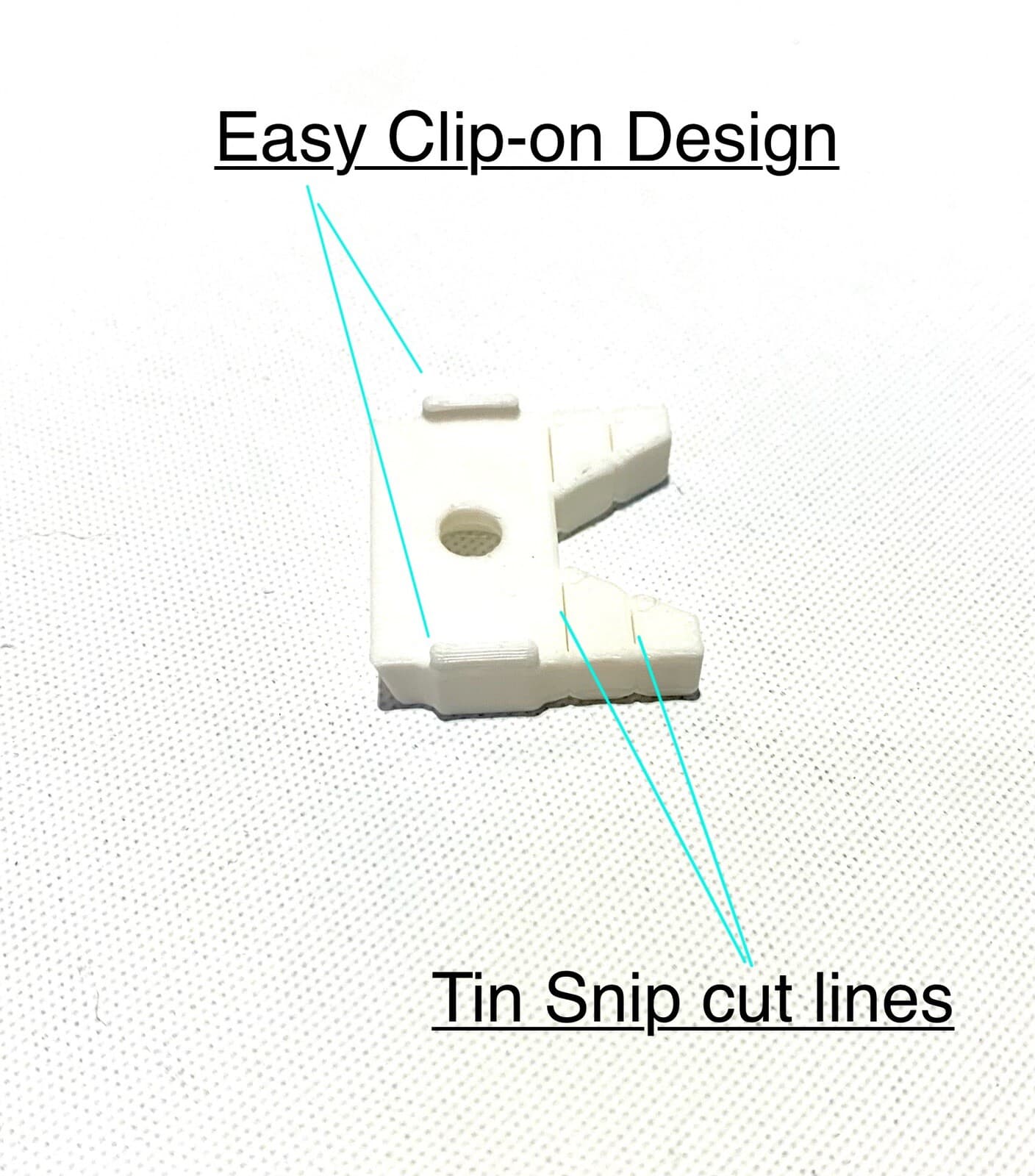 Teg Spacers x100 Clip-on Grid Ceiling Tabs Tegulated Blocks Teg Packer Tabs 4
