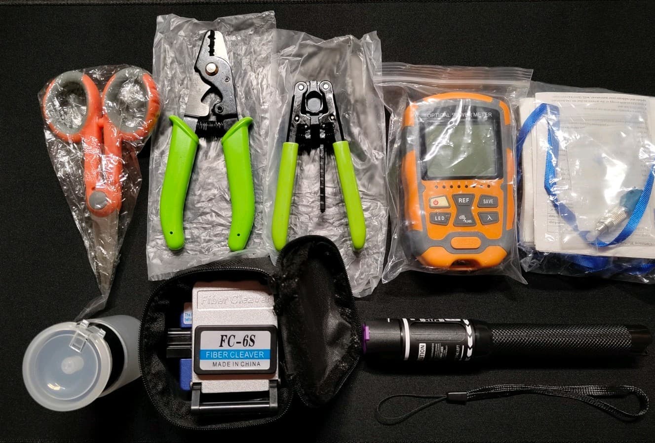 30km Visual Fault Locator,Optic Fiber Power Meter with FC,SC Connector 2