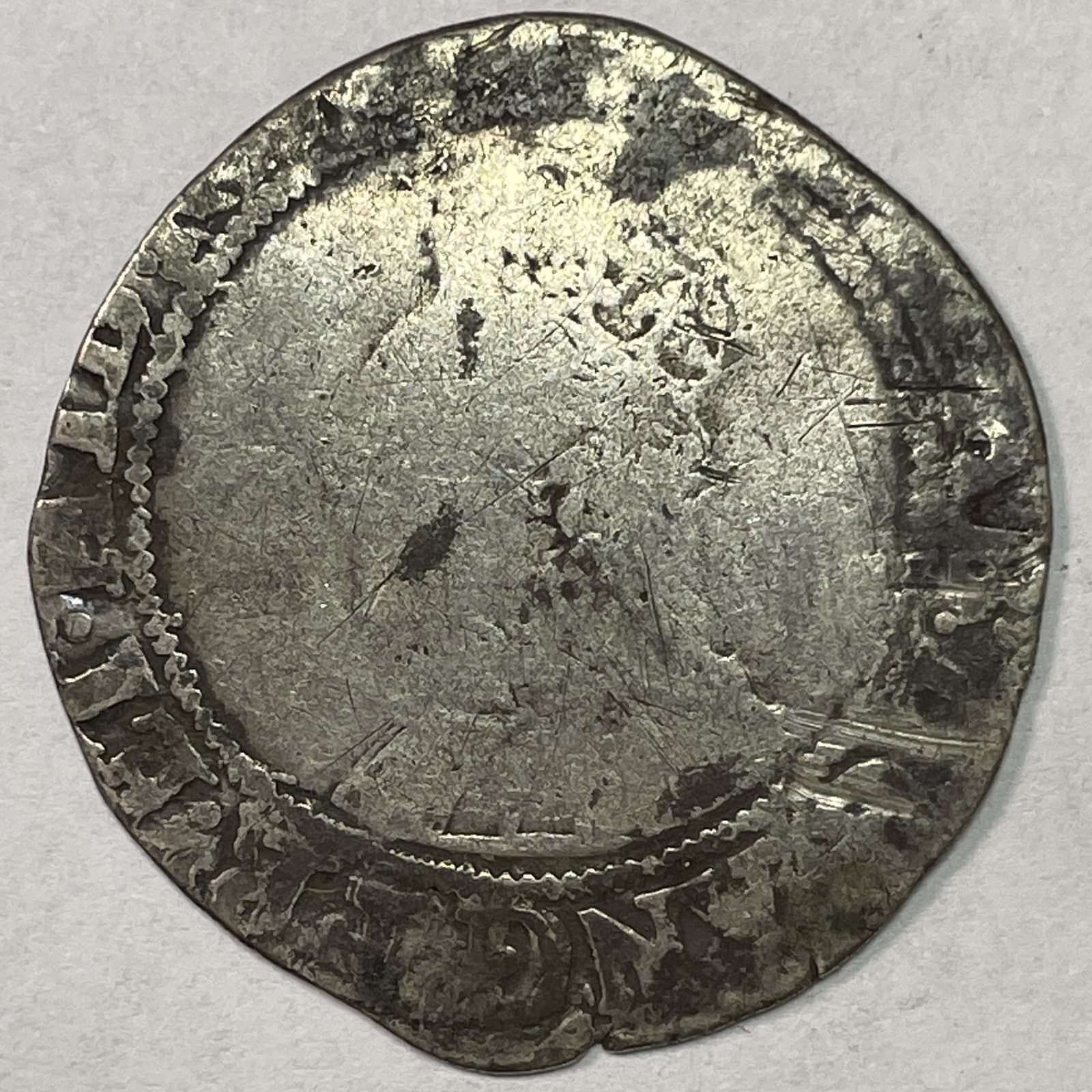 Great Britain Fourpence Groat Elizabeth I 1558-1603 Coin #19696 2