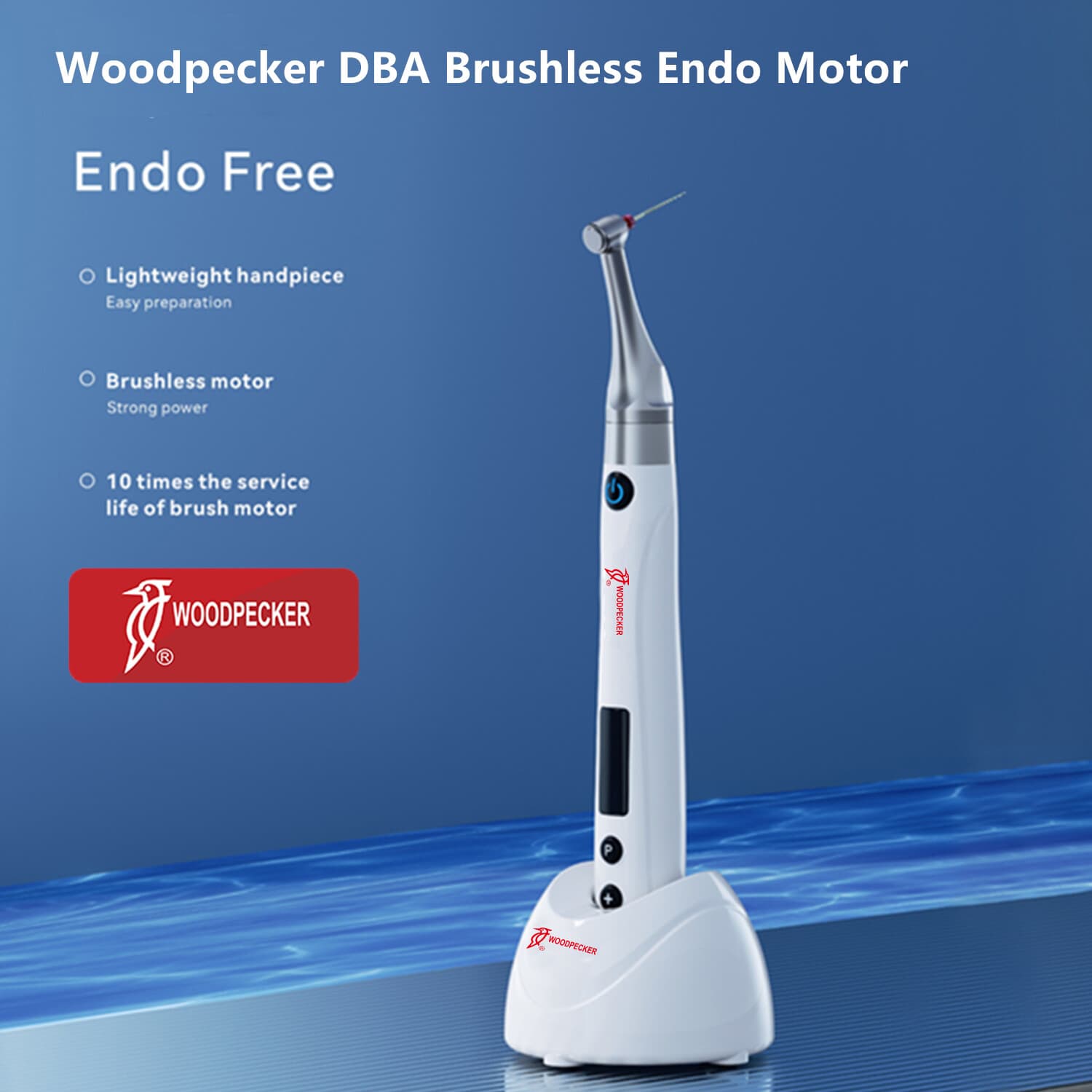 Woodpecker Endo Free Dental Brushless Endo Motor with 6:1 Contra Angle ATR Mode
