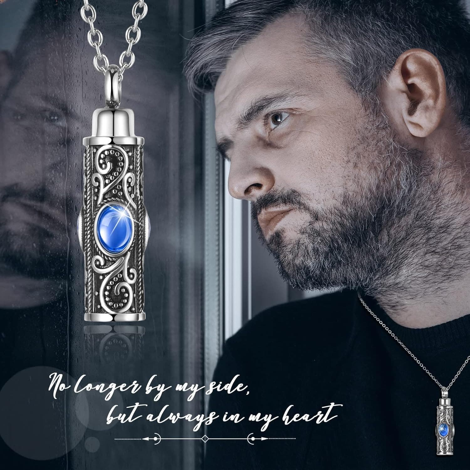 3 Pcs Urn Necklaces for Ashes Cremation Jewelry for Ashes Urn Pendant Necklace f 5