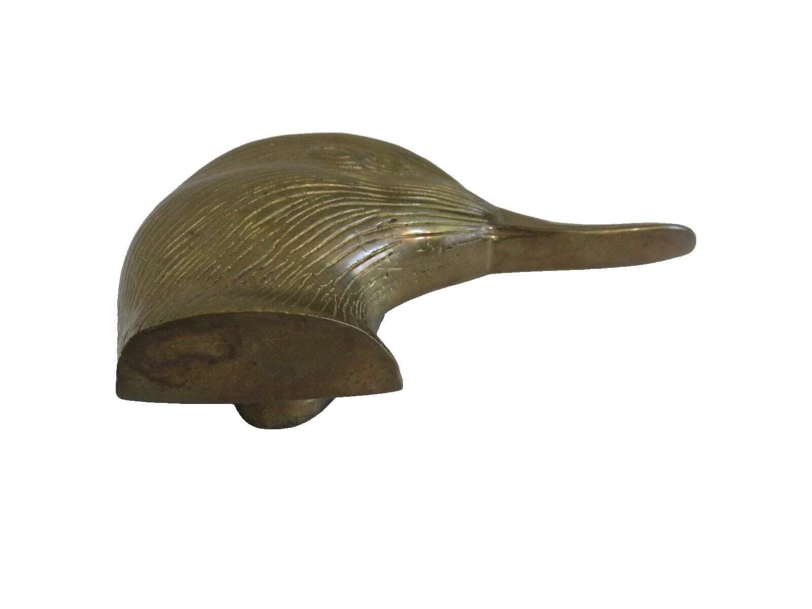 Vintage Door Knocker Brass Duck Goose Animal Bird Head 4" x 6" 4