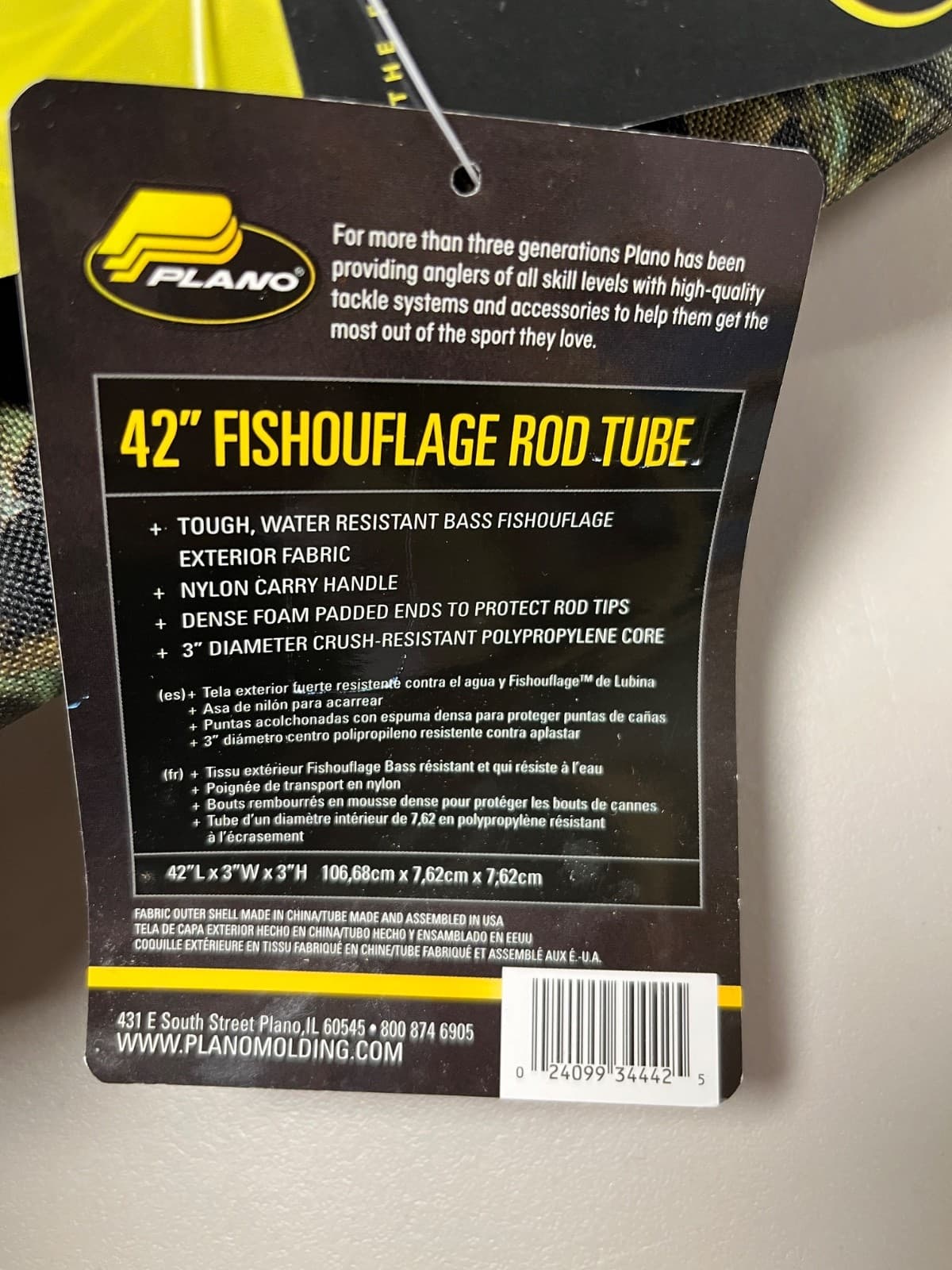 PLANO 42" Fishouflage Soft Rod Tube Padded Ends Water Resistant 4442-10 NEW 4