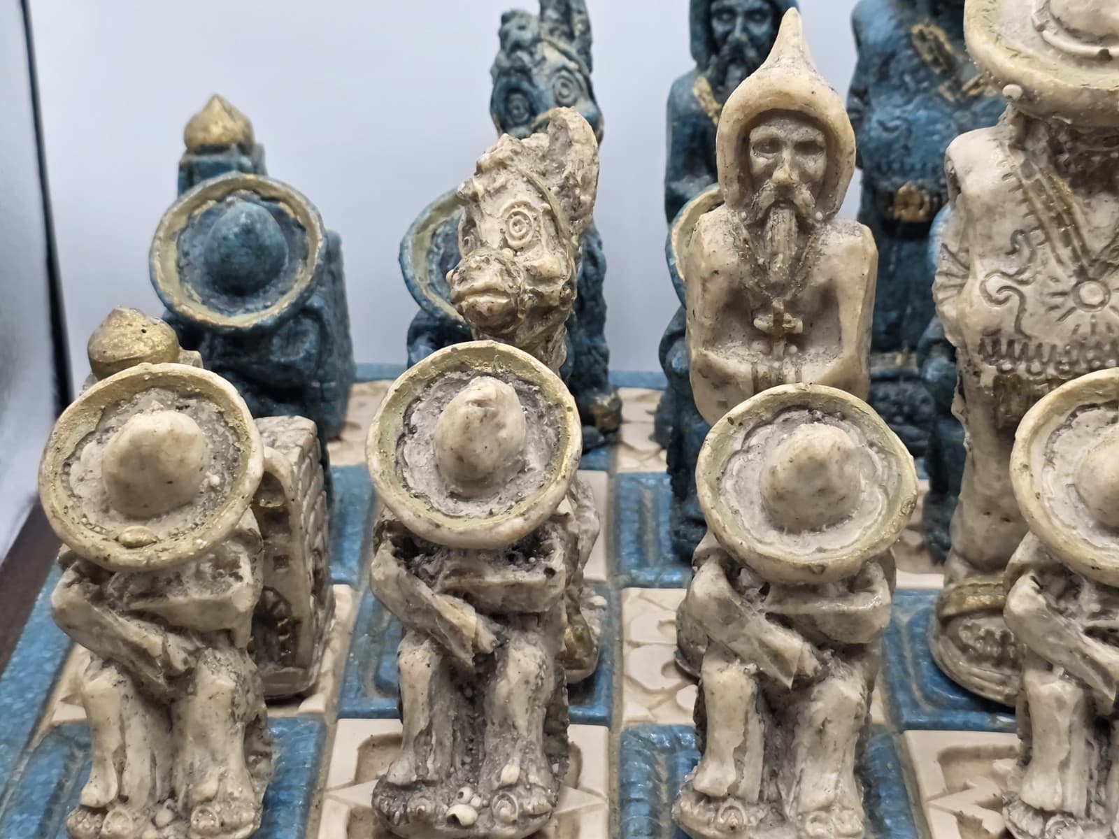 RARE Vintage Mexican Themed Chess Set Depicting 1910 Mexican Revolution Unique 4