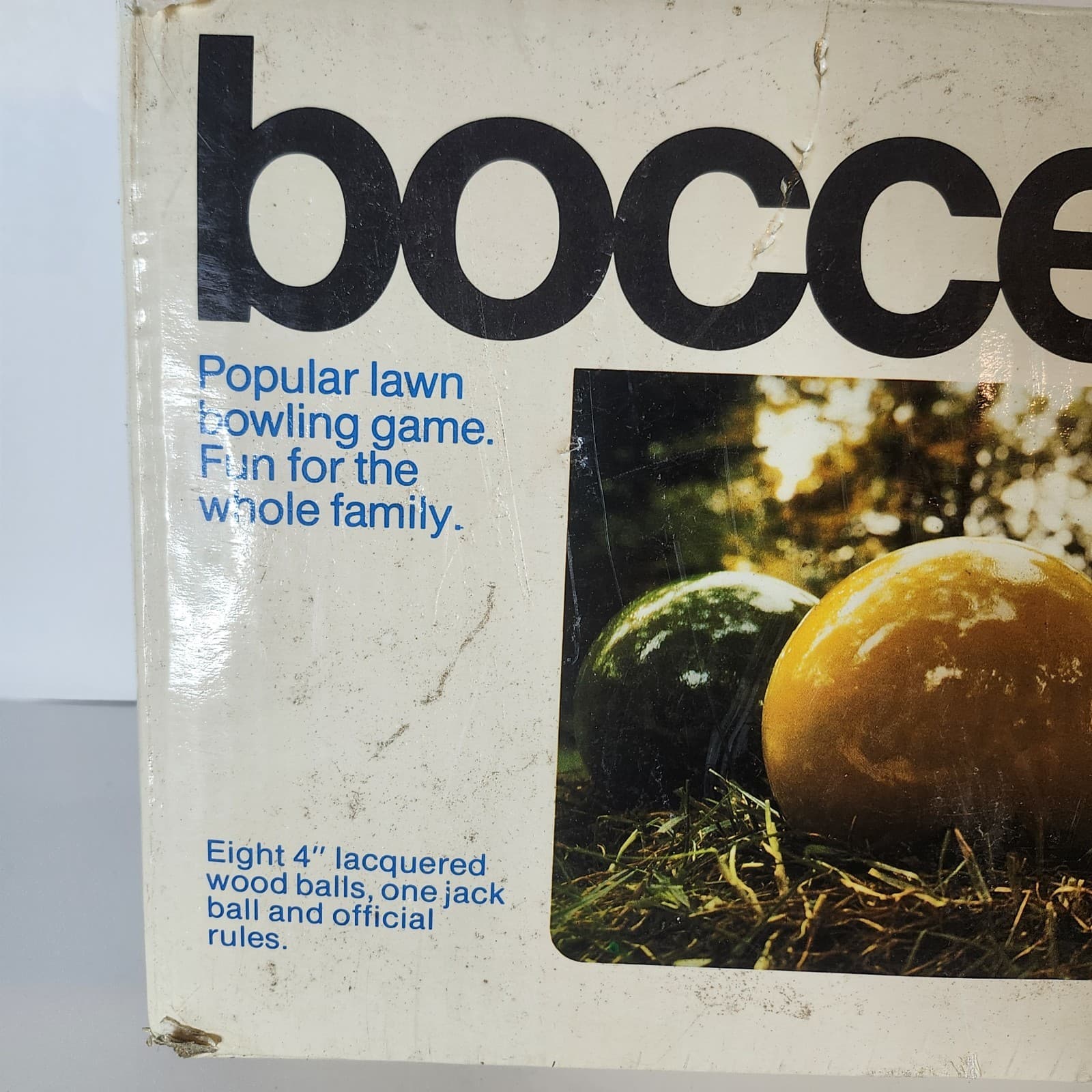 VTG SPORTCRAFT BOCCE BALL SET w/box MADE IN ITALY 4” Balls 2