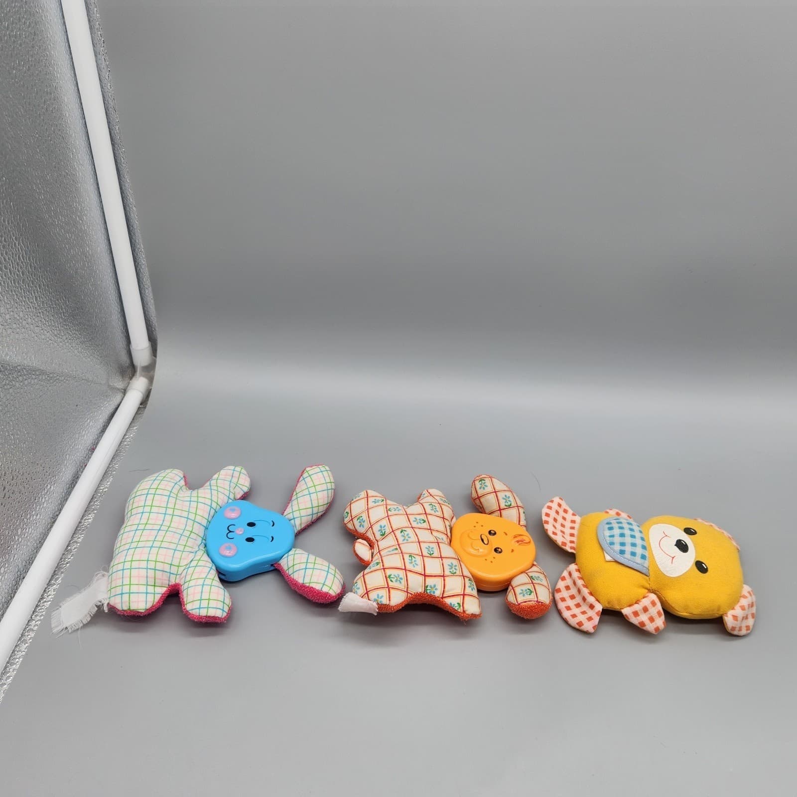 Vintage 80s baby Infant Rattle Toys Plush Lot 6 Playskool Fisher-Price 1st Years 4