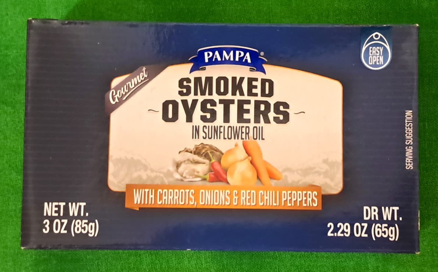 13 Cans SMOKED OYSTERS IN SUNFLOWER OIL w/Carrots Chili Peppers 2