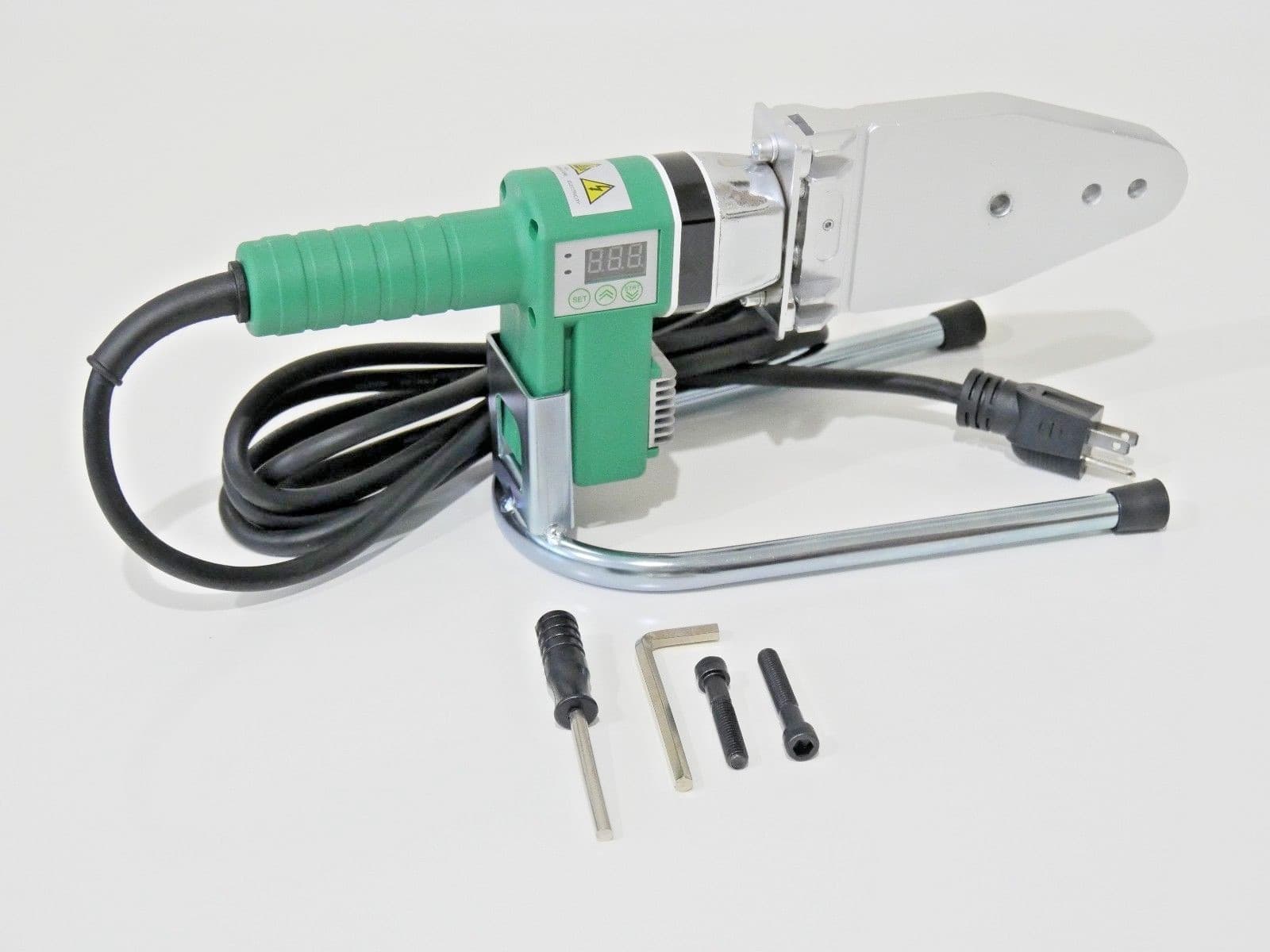 110V - 800W HDPE Pipe Fusion Welding Tool w/ Case & 1/2" - 2" IPS Sockets 3