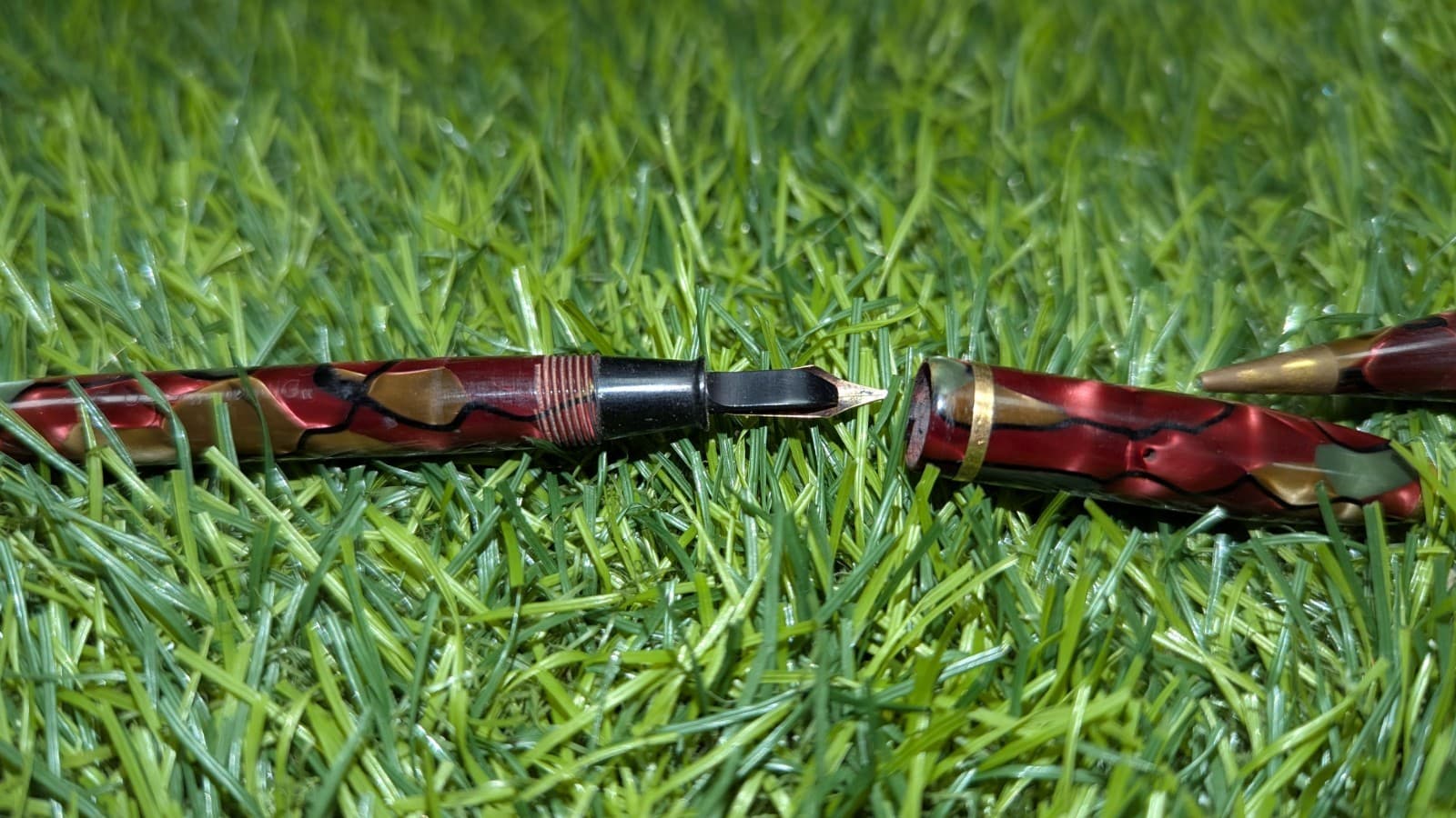 CONWAY STEWART DINKIE 550 FOUNTAIN PEN & PENCIL SET No. 25 GOLD 14 CT READ! 4