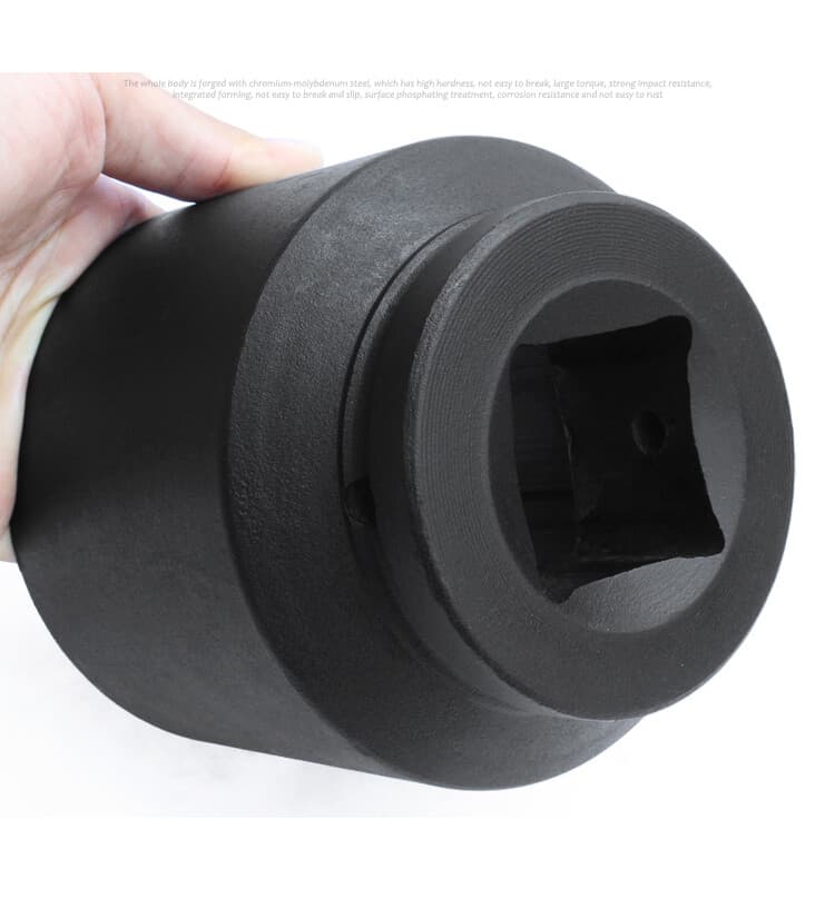 9PC 1" ONE INCH DRIVE DR DEEP BIG SIZE AIR BLACK IMPACT SOCKET WRENCH TOOL SET 2