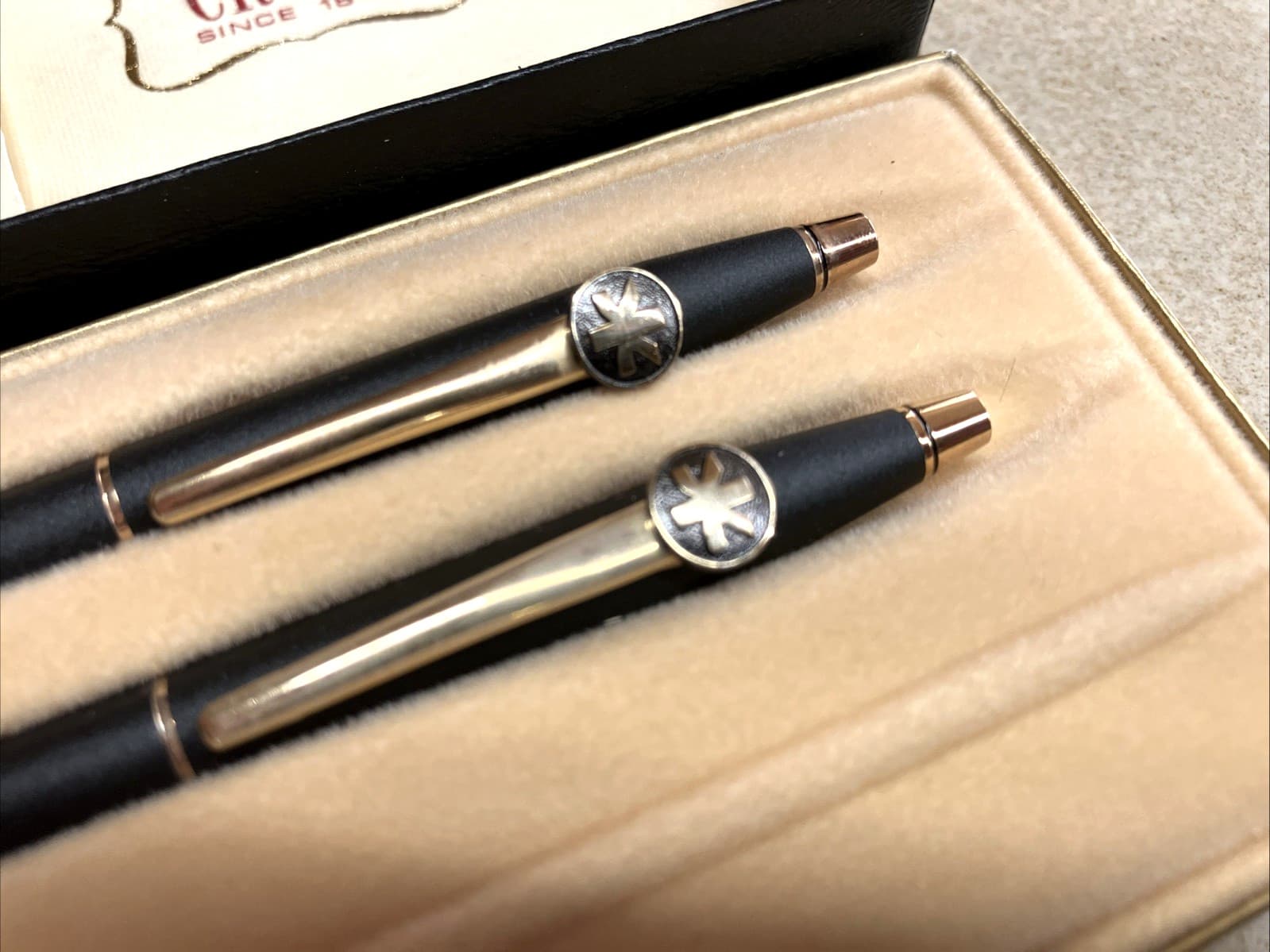 CROSS CLASSIC MATTE BLACK 2501 PEN PENCIL SET ENSEMBLE WITH WARRANTY NEW IN BOX 2