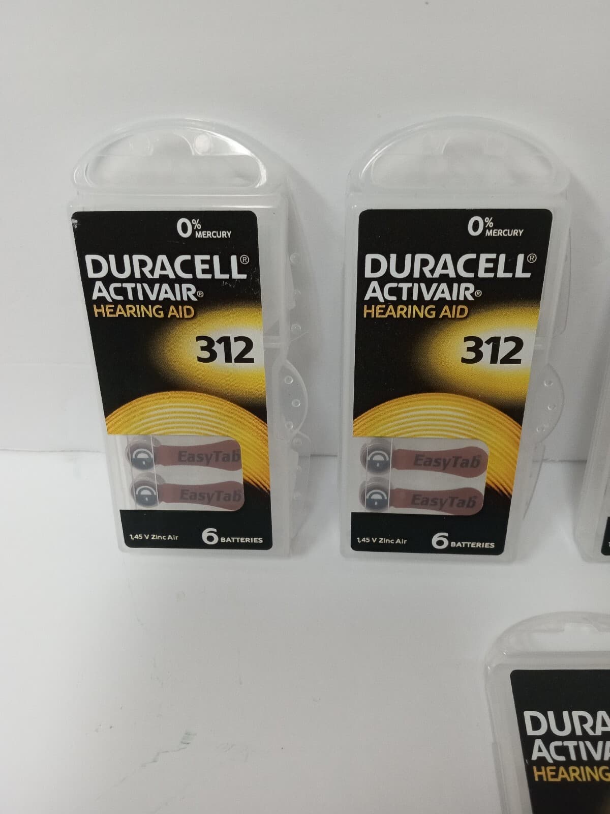 Duracell 312 Hearing Aid Batteries Lot of 28 2