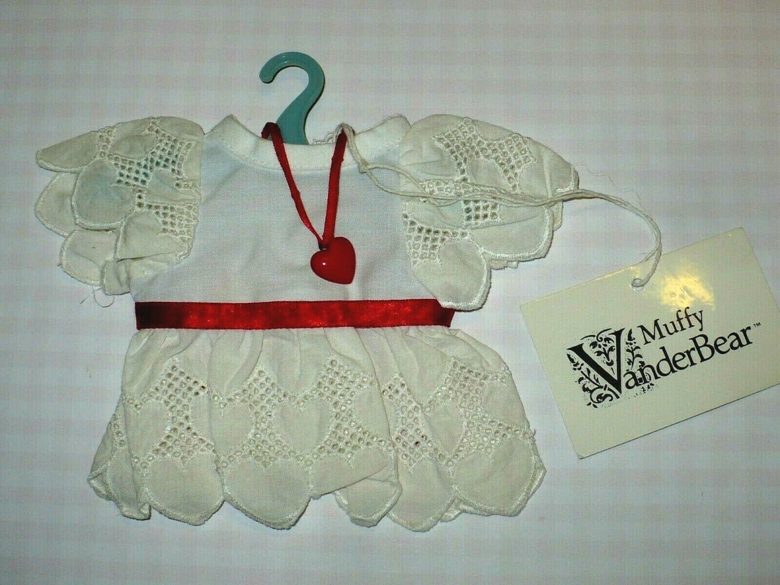 VTG 1983 MUFFY VANDERBEAR OFF WHITE EYELET BLOUSE TOP NWT HANGER NABCO