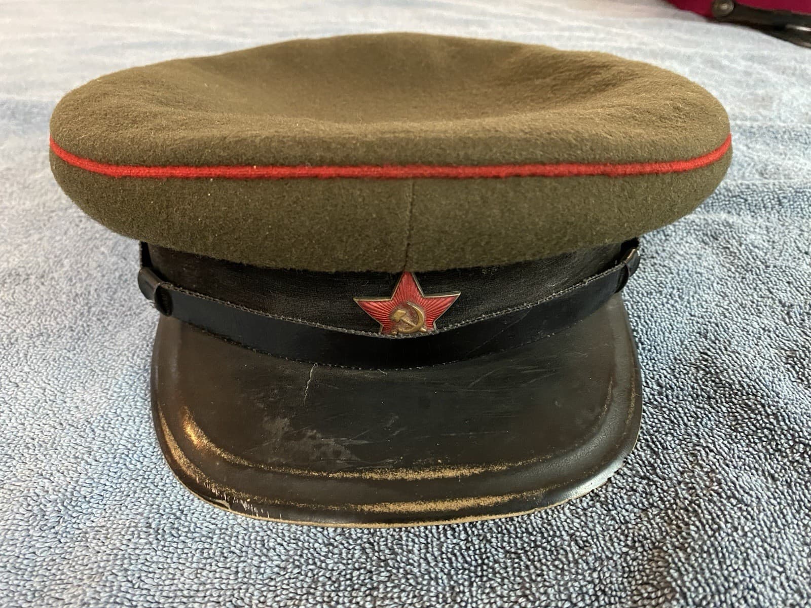 Soviet Armor Visor Cap, Rare Early Cold War