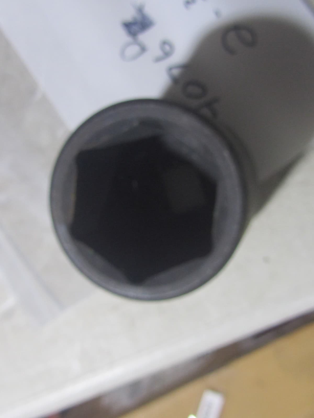 USED Grey Pneumatic 4076D  1" Drive x 2-3/8" Deep Length Impact Socket, 6 Point 4