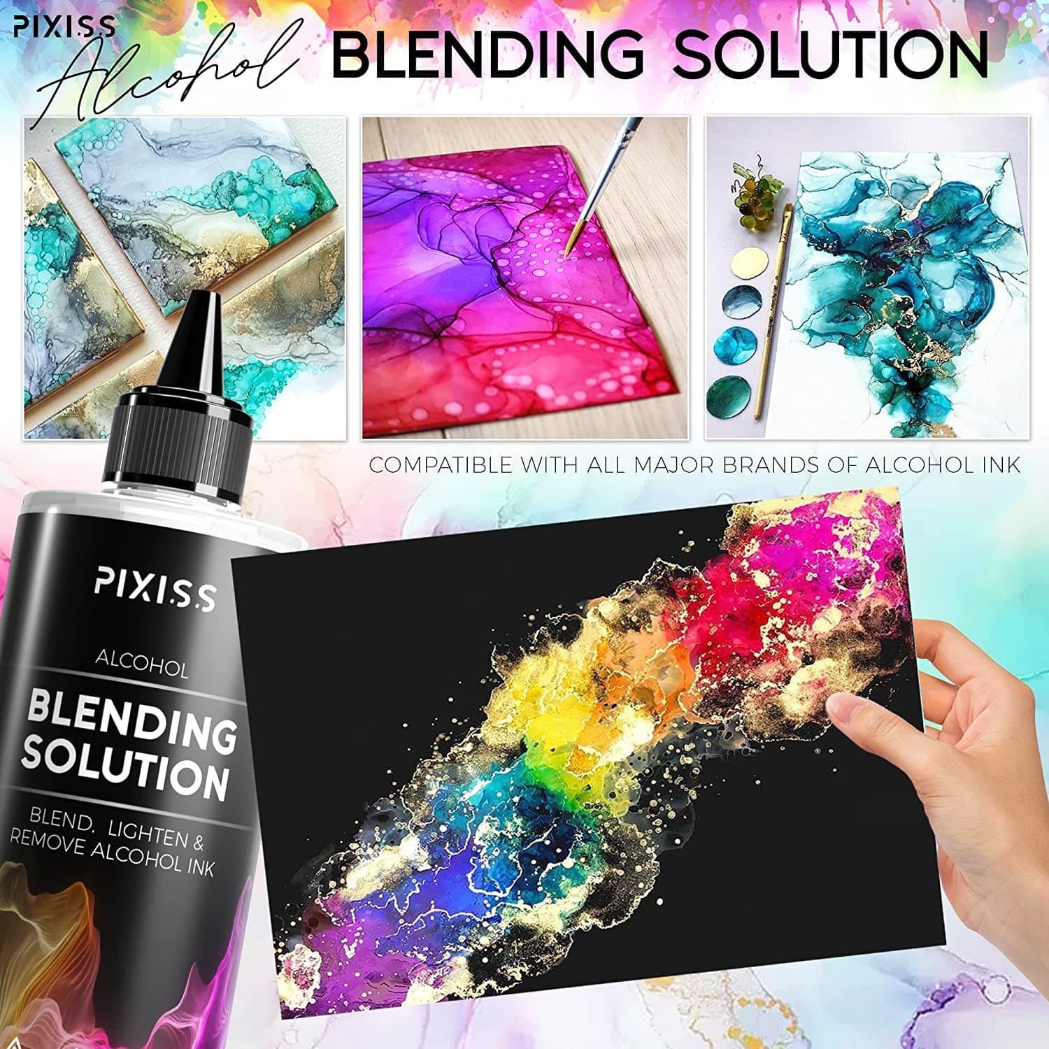 Alcohol Ink Blending Solution (4-Ounce), Alcohol Ink Blending Solution Tools,... 3