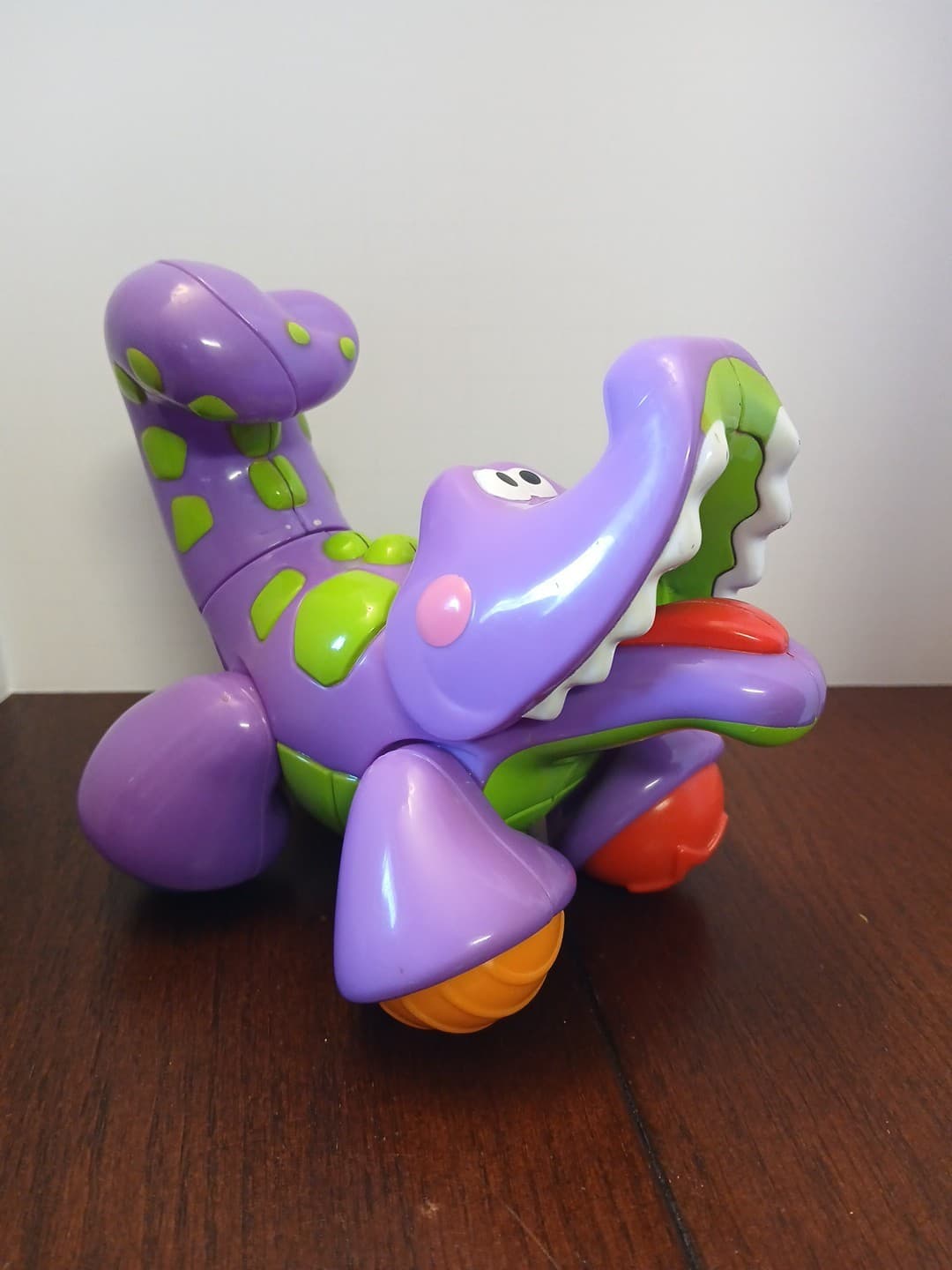 Fisher Price Click Clack Zoo Animal RARE PURPLE Crocodile. Toddler Baby Toy