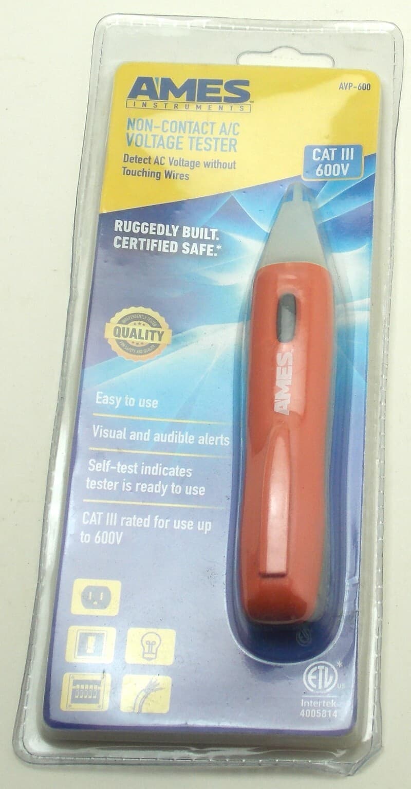 Ames Instruments Non-Contact Voltage Tester CAT III 600V Model AVP-600 NEW