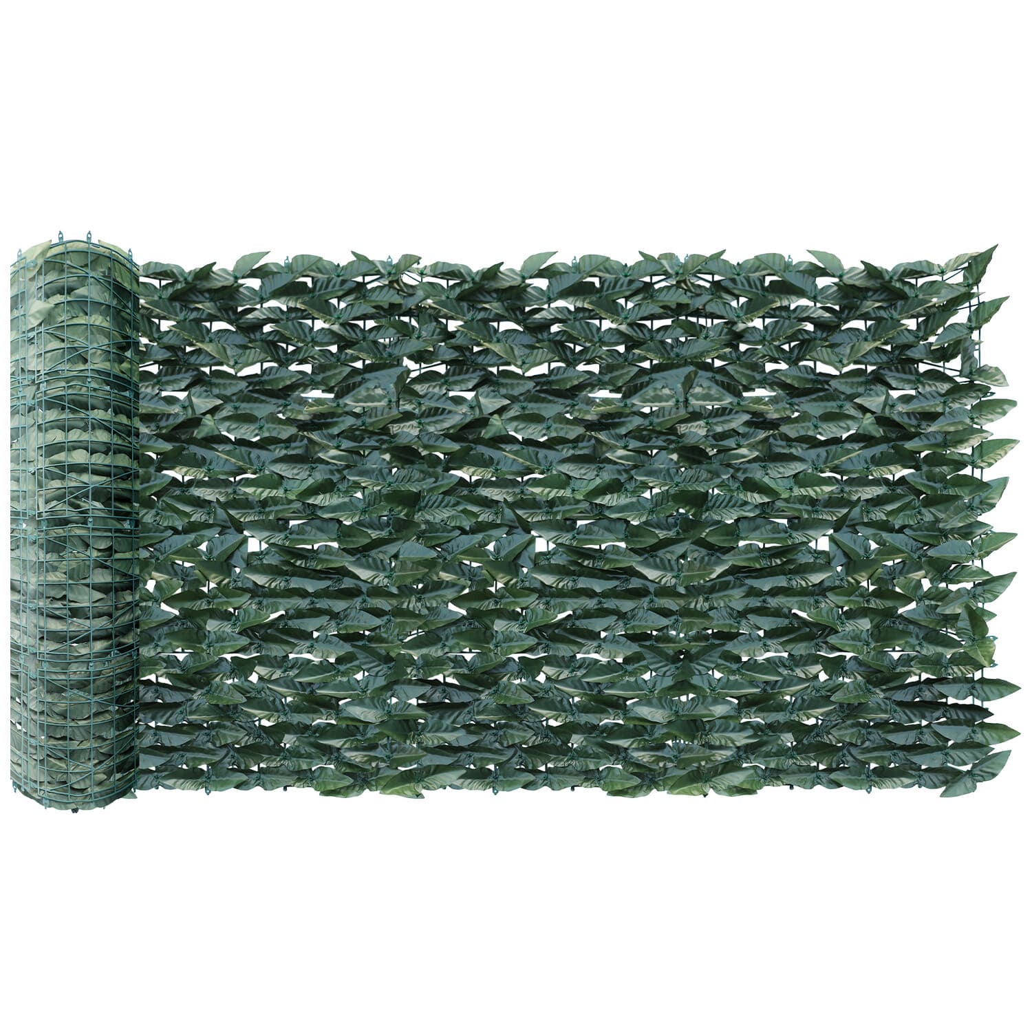 Artificial Faux Laurel Leaf Roll Hedge Decor 58"x196" Privacy Fence Wall Decor 2