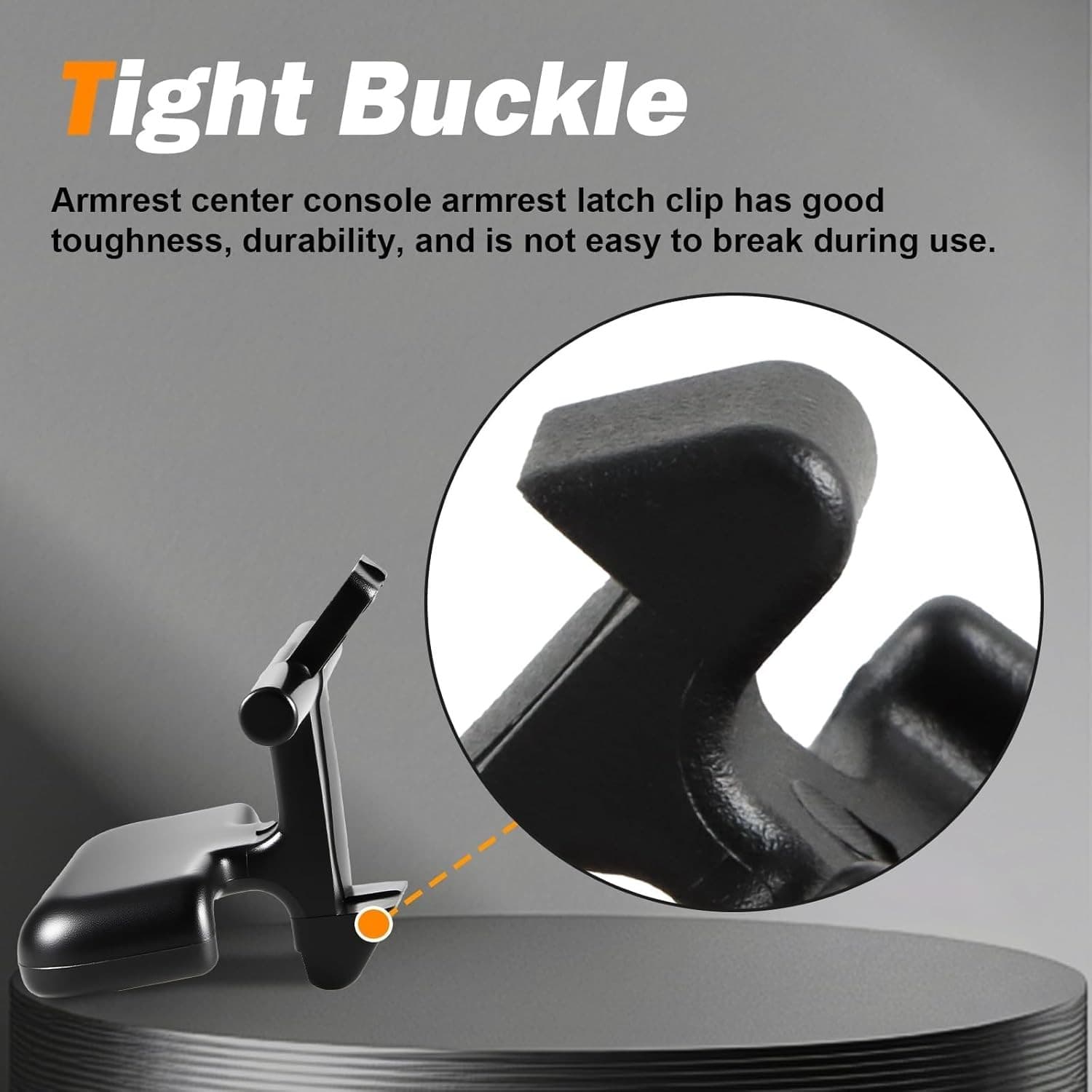 Black Upper Lower Armrest Center Console Armrest Latch Clip Compatible with S 5