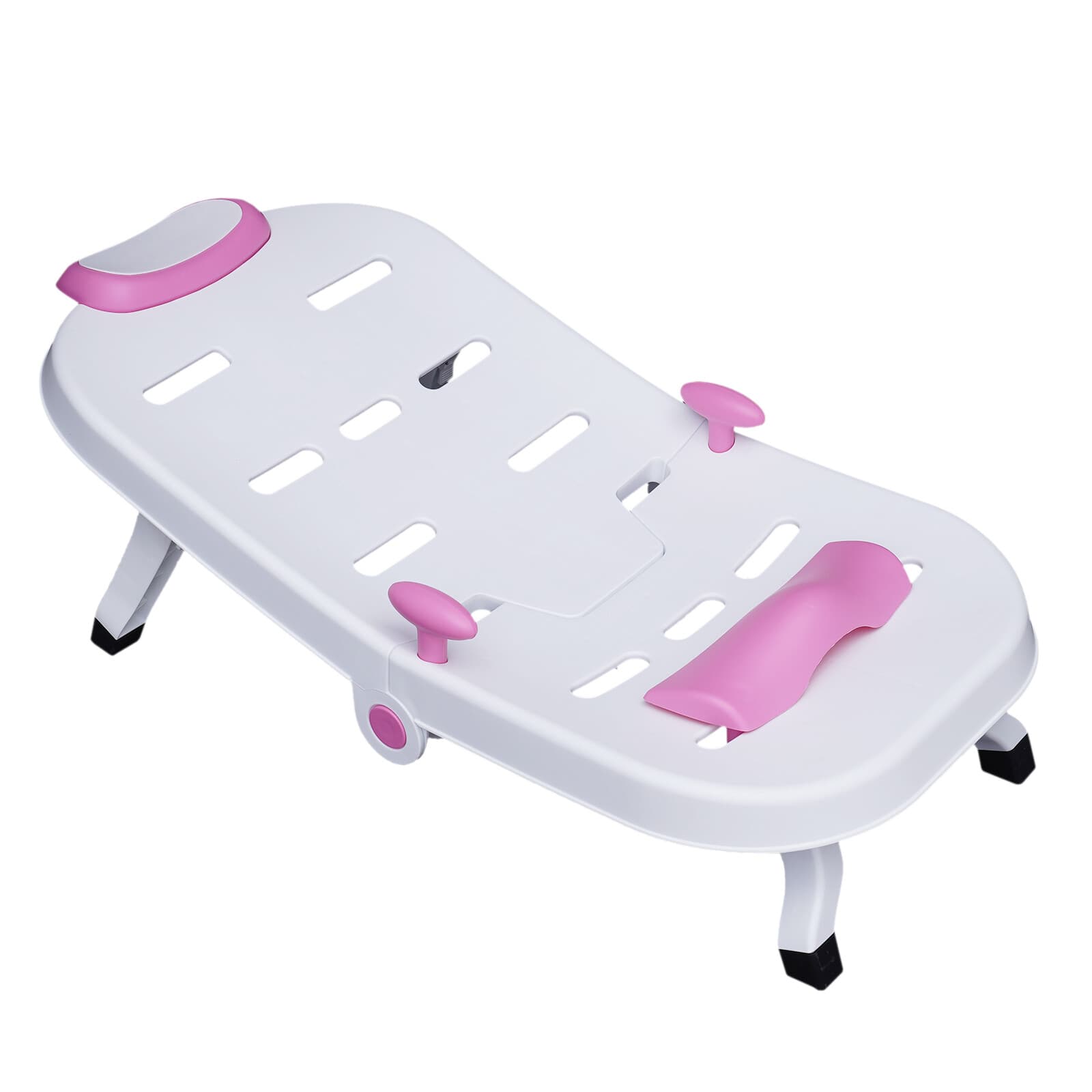 Foldable Toddler Shampoo Chair Adjustable Kids Hair Washing Chair with Headrest 2
