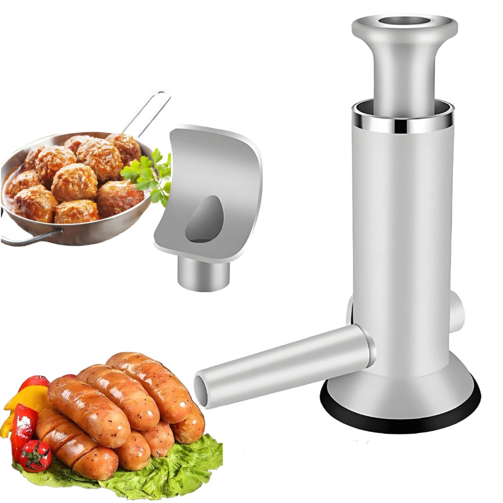 Sausage Stuffer Meatball Maker - 2 in 1 Vertical Sausage Maker Machine Sausag...