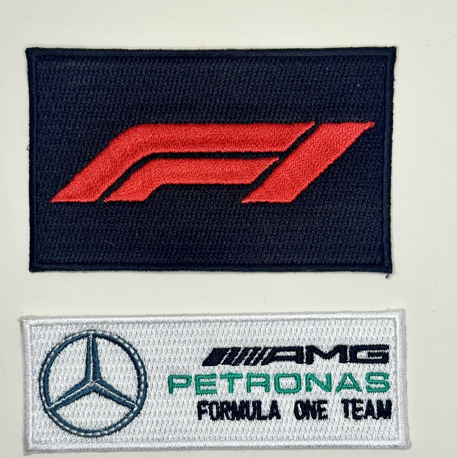 2 Pack Ultimate F1  MERCEDES Patch combo  FORMULA ONE F1 RACING Iron-on PATCHES 2