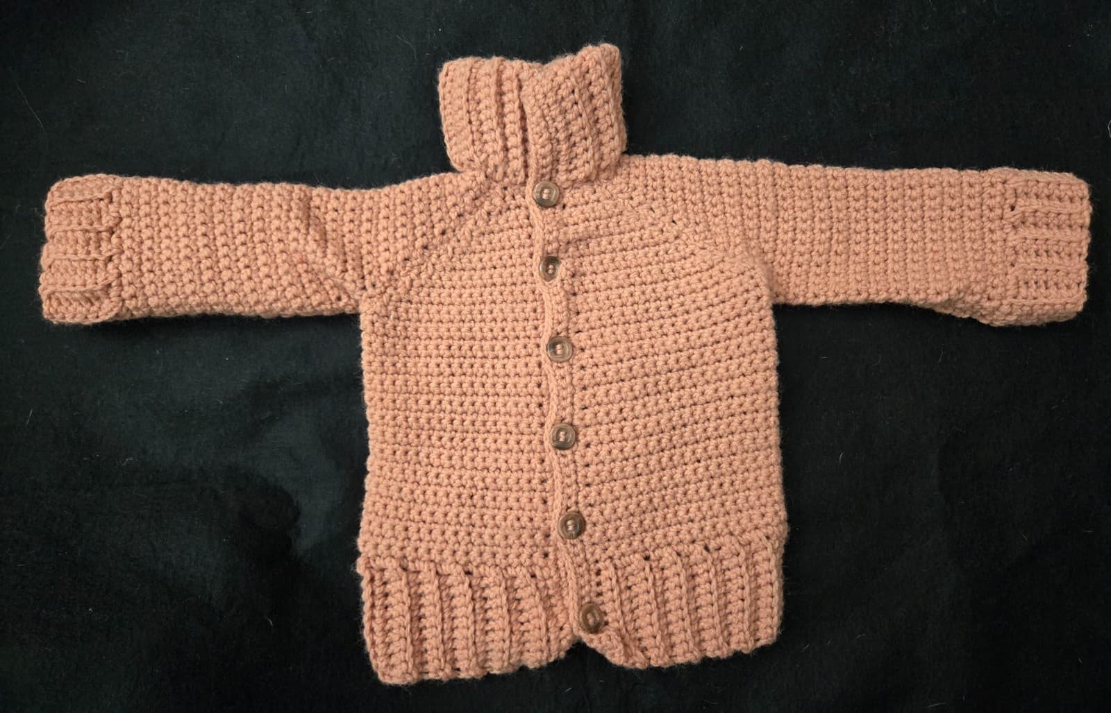 Mickey Mouse Vintage 1970s Handmade Knitted Button Up Sweater Toddler Size CUTE! 3