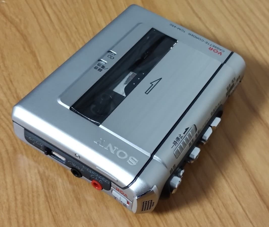 SONY TCM-450 WALKMAN Cassette Tape Recorder Player Confirmed Operation Mint 2
