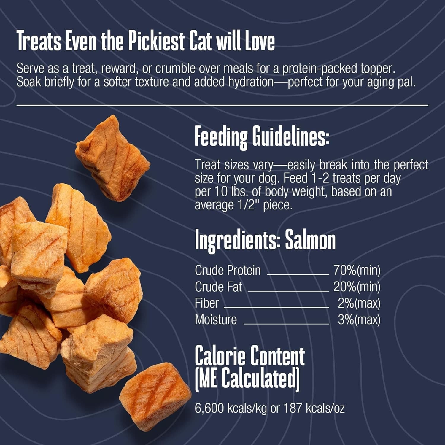 Whole Life Pet Just One Salmon - Cat Treat or Topper - Human Grade, Freeze Dried 6