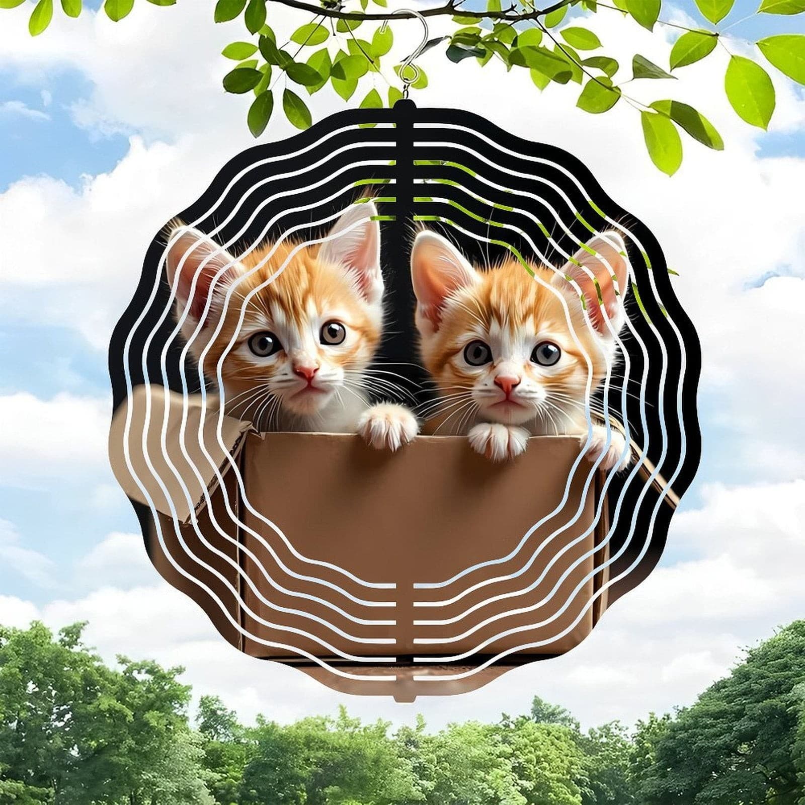 3D Metal Hanging Wind Spinners for Yard & Garden - Perfect Outdoor Decor