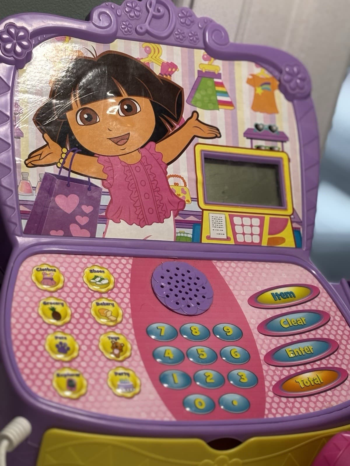 2012 Dora The Explorer Shopping Adventure Talking Cash Register - Works! 2
