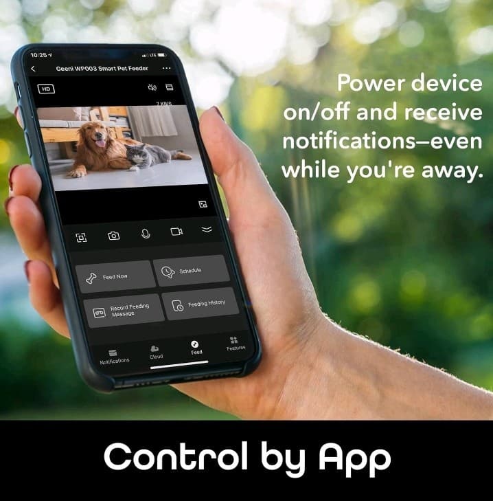 Geeni Pet Connect Feeder with Camera HD 1080P - 7 Liter Smart Pet Feeder 6