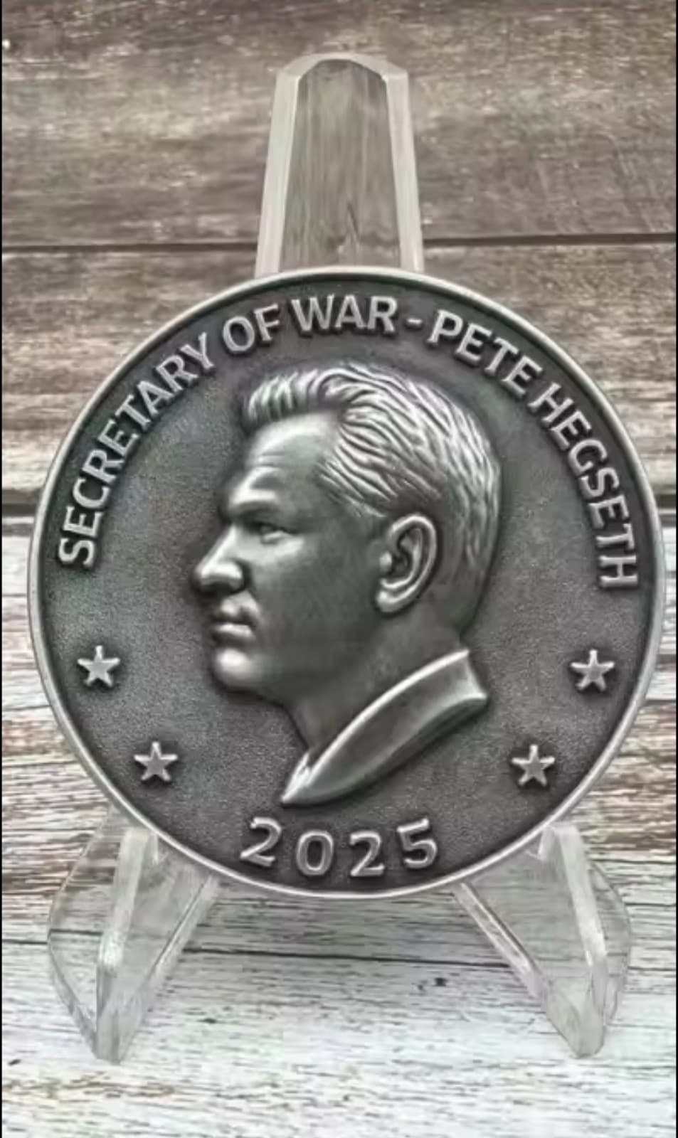 SUPER RARE SecWar - Secretary of War Pete Hegseth Dept. of War 2" Challenge Coin 3