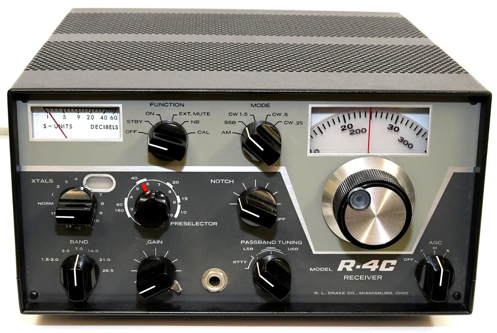 DRAKE R-4C HAM BANDS RECEIVER w/ 4-NB NOISE BLANKER + RCC4 +  MANUAL = EXCELLENT 2