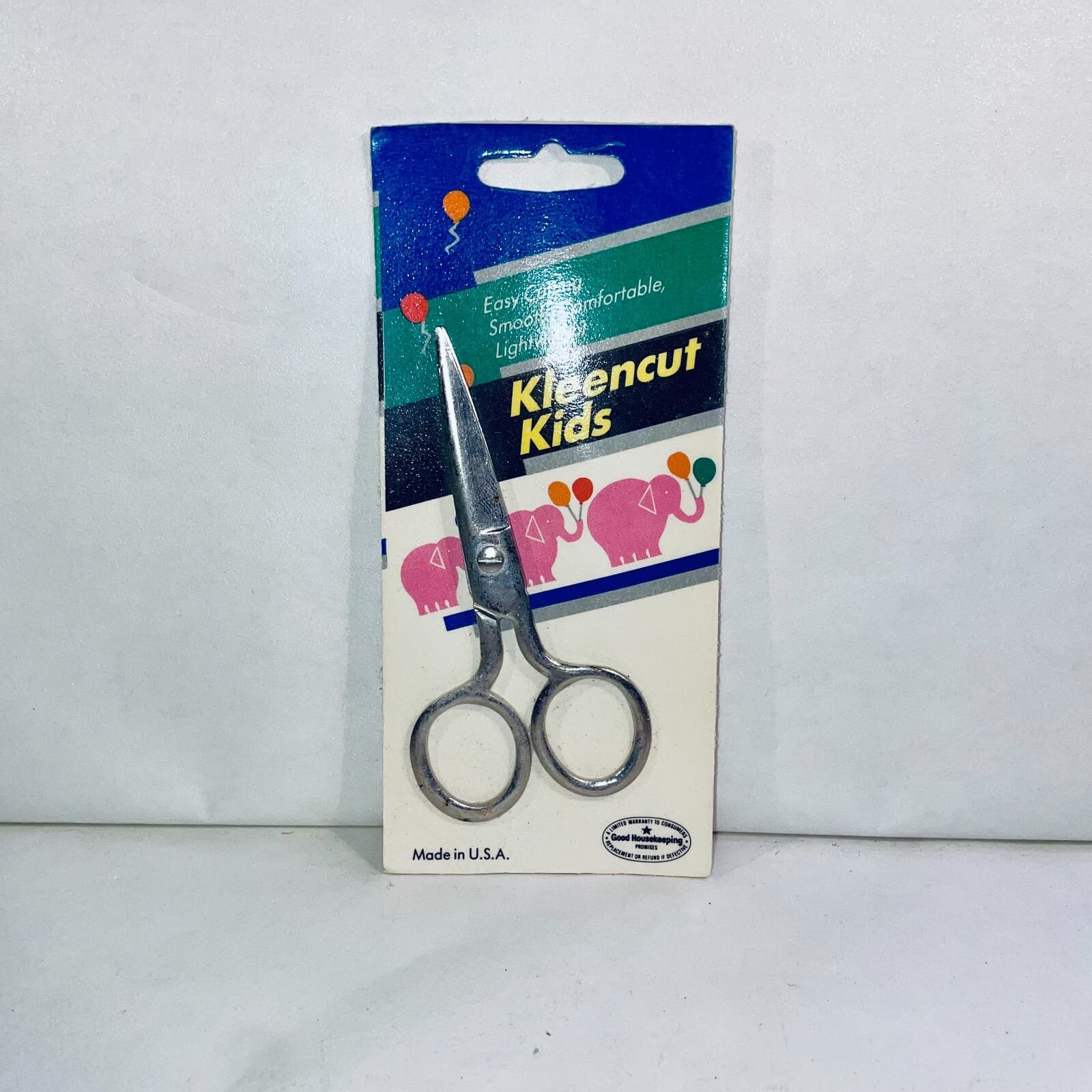 Vintage 1960s Kleencut Forged Steel Kids Scissor Pointed Tip 4” Made in USA 4