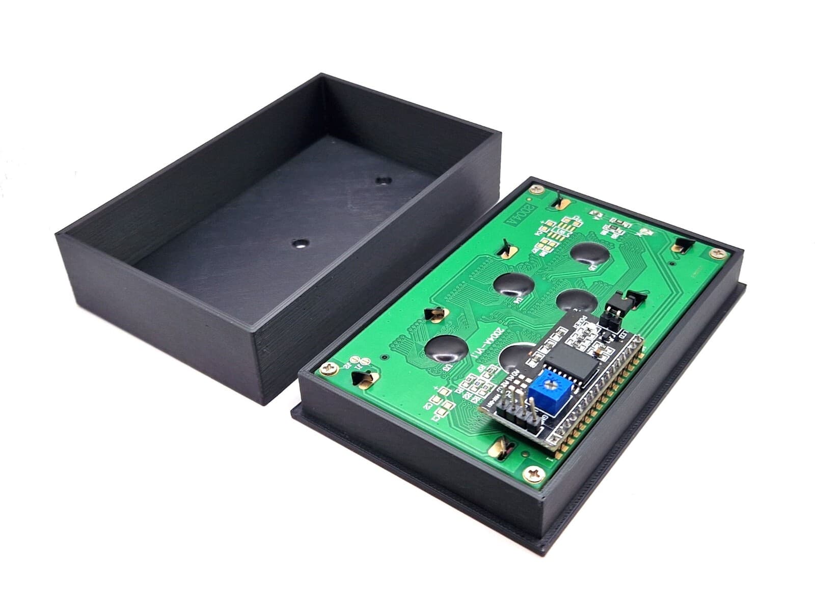Housing case enclosure box for Arduino LCD 1602 2004 16x2 20x4 Yverinc Labs 2